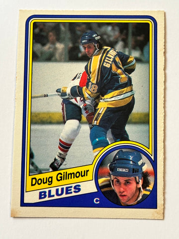 Doug Gilmour Toronto Maple Leafs hockey legend Opc high grade rookie card 1984-85