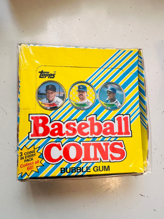 1989 Topps baseball vintage coins, full 36 packs box