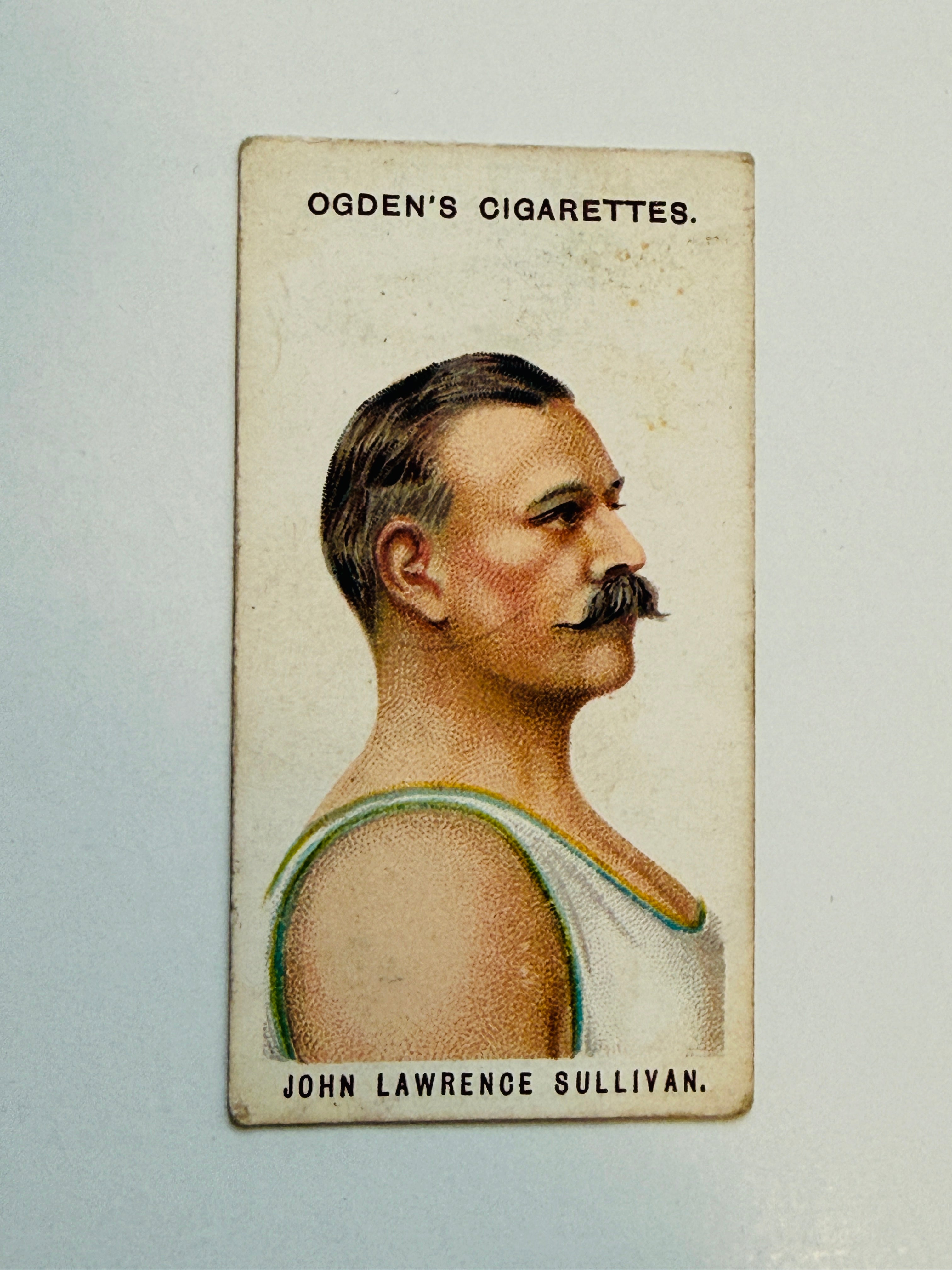 John Sullivan boxing legend, rare original card from 1908