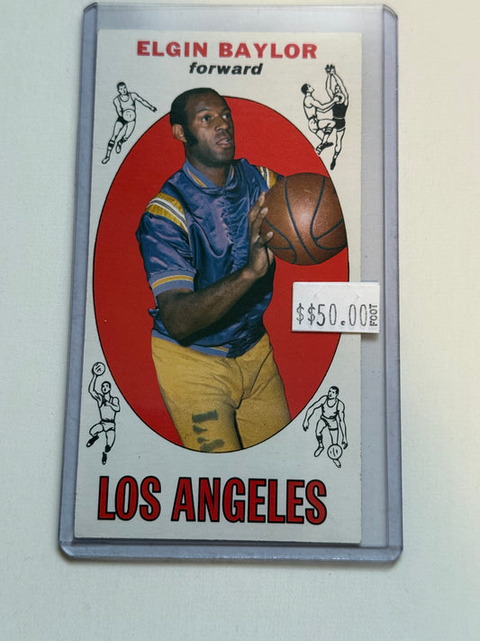 Elgin Baylor vintage basketball card 1969