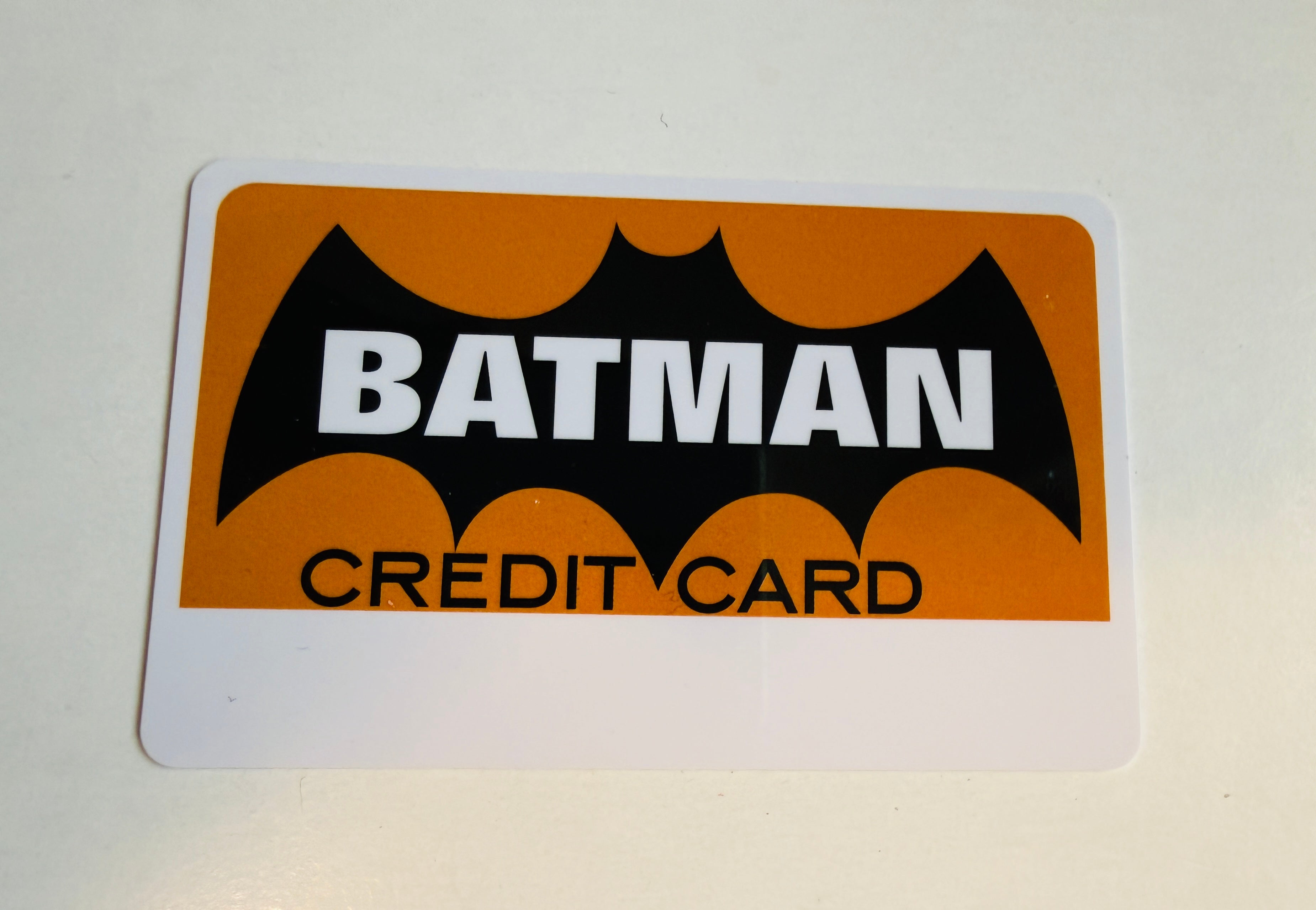 Batman rare original collectible credit card from 1980