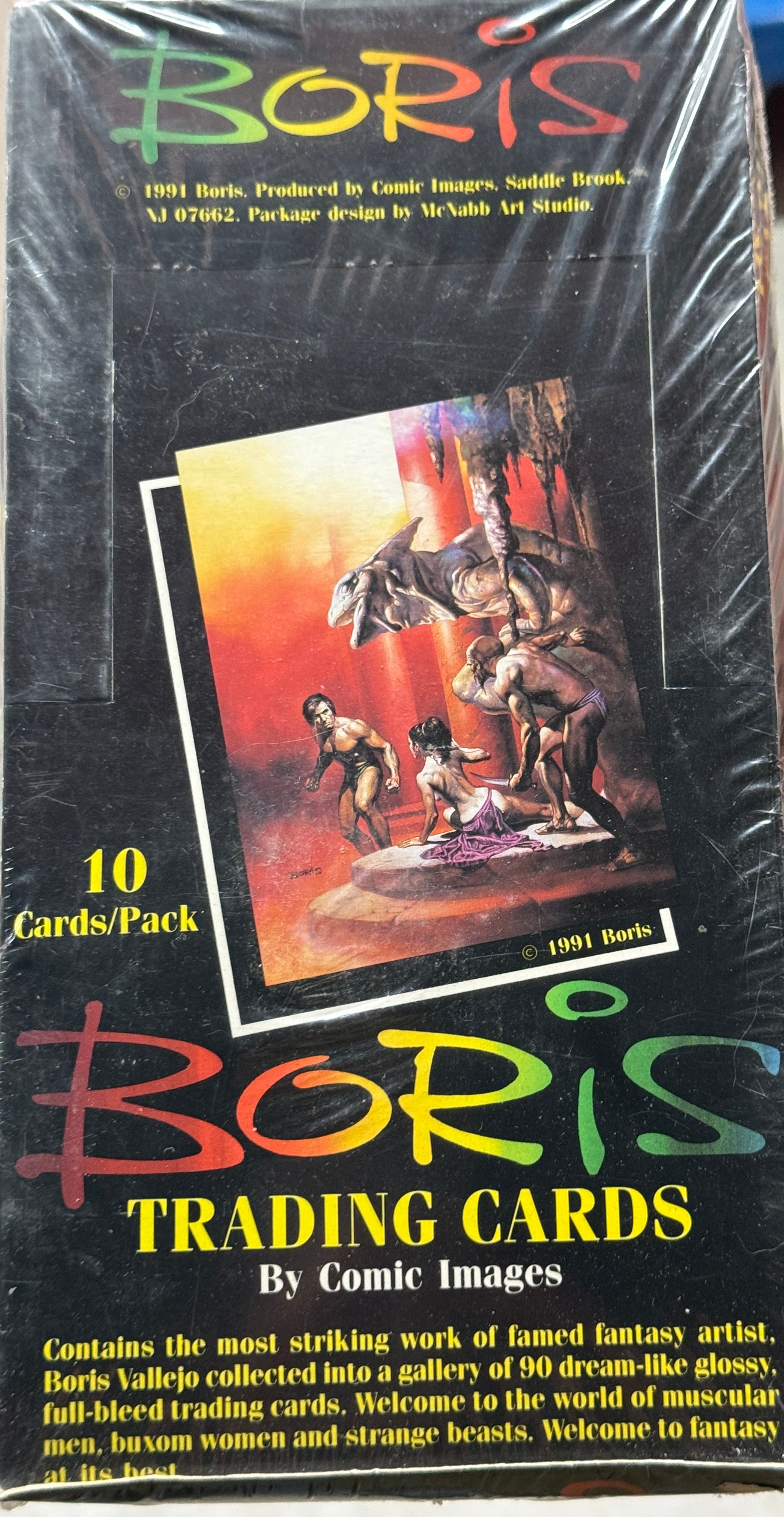 Boris fantasy art factory sealed 36 packs box series 1 from 1991