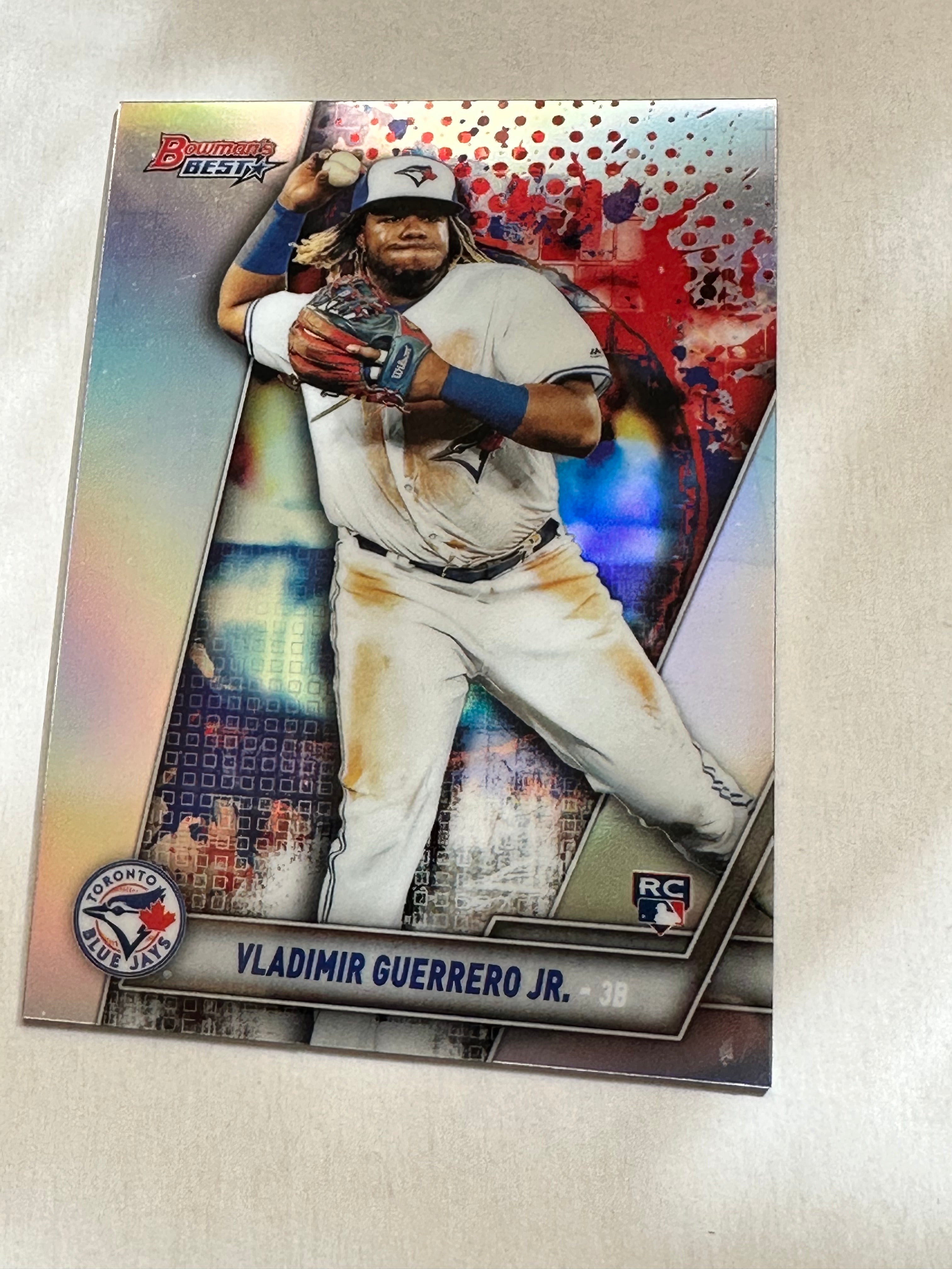 Blue jays Vladimir Guerrero Jr. Bowman’s best refractor rookie baseball card 2019