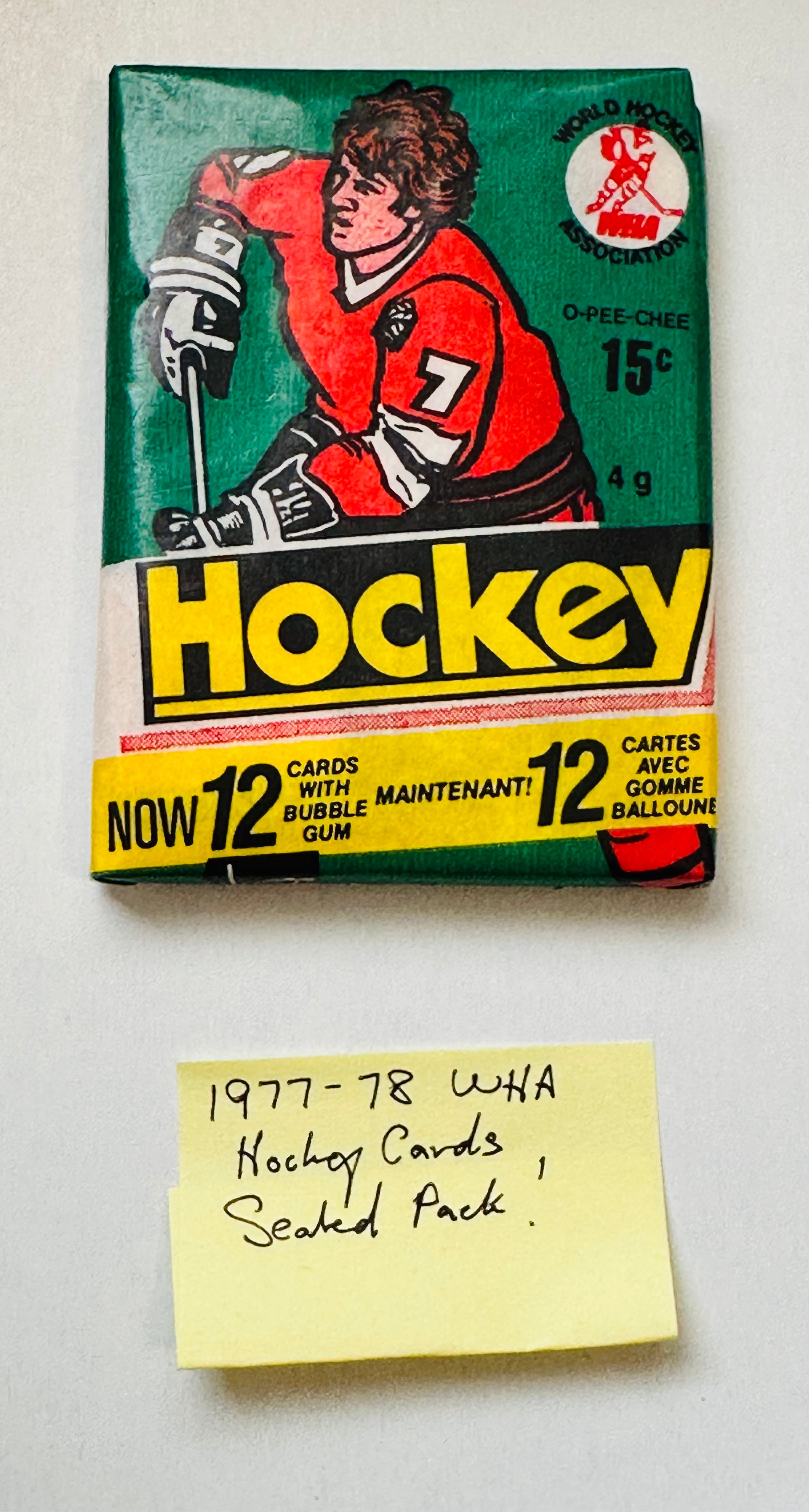 1977 WHA opc hockey cards rare sealed pack