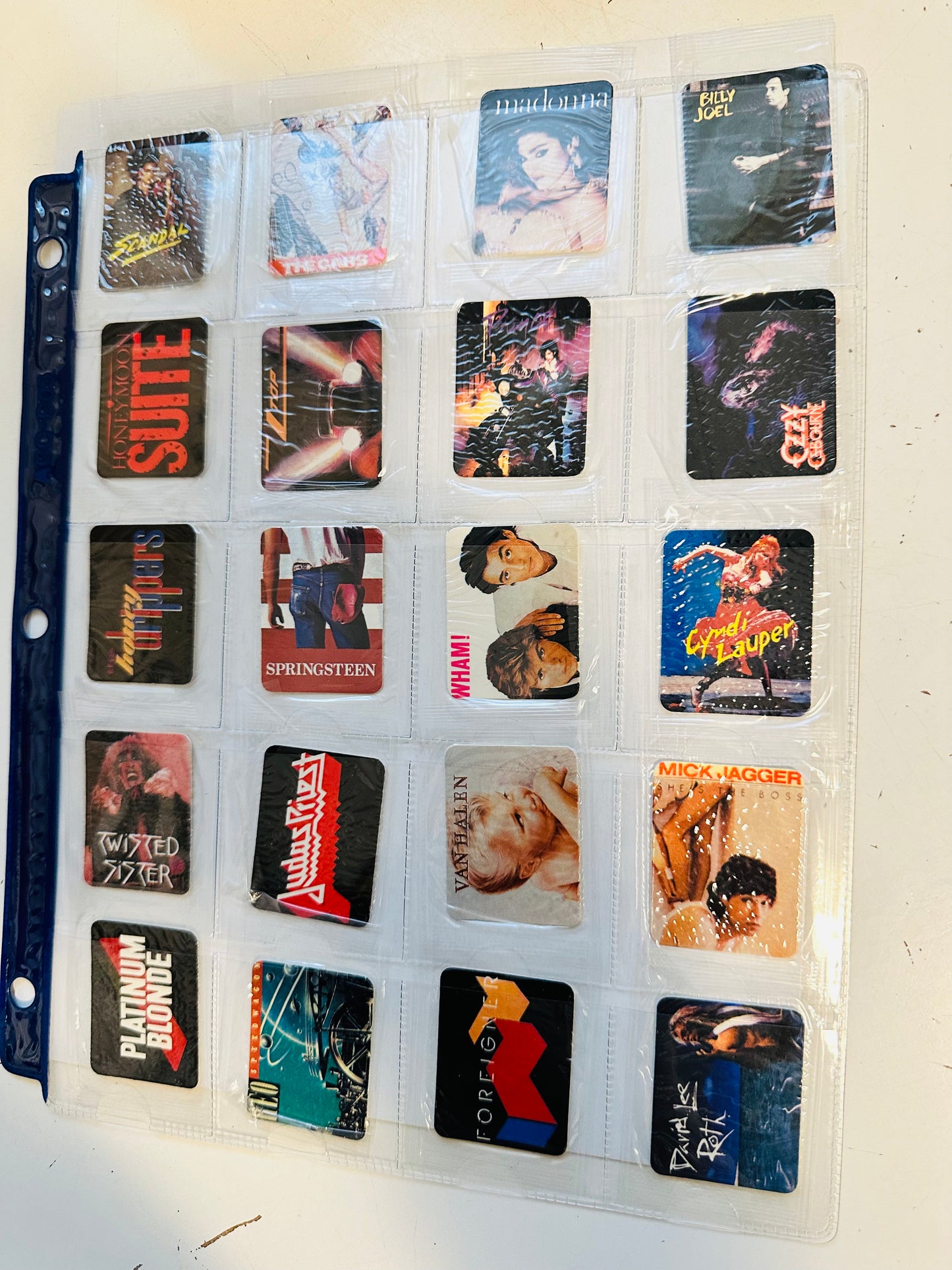 Rockstars Hostess chips rare 20 cards set 1986.