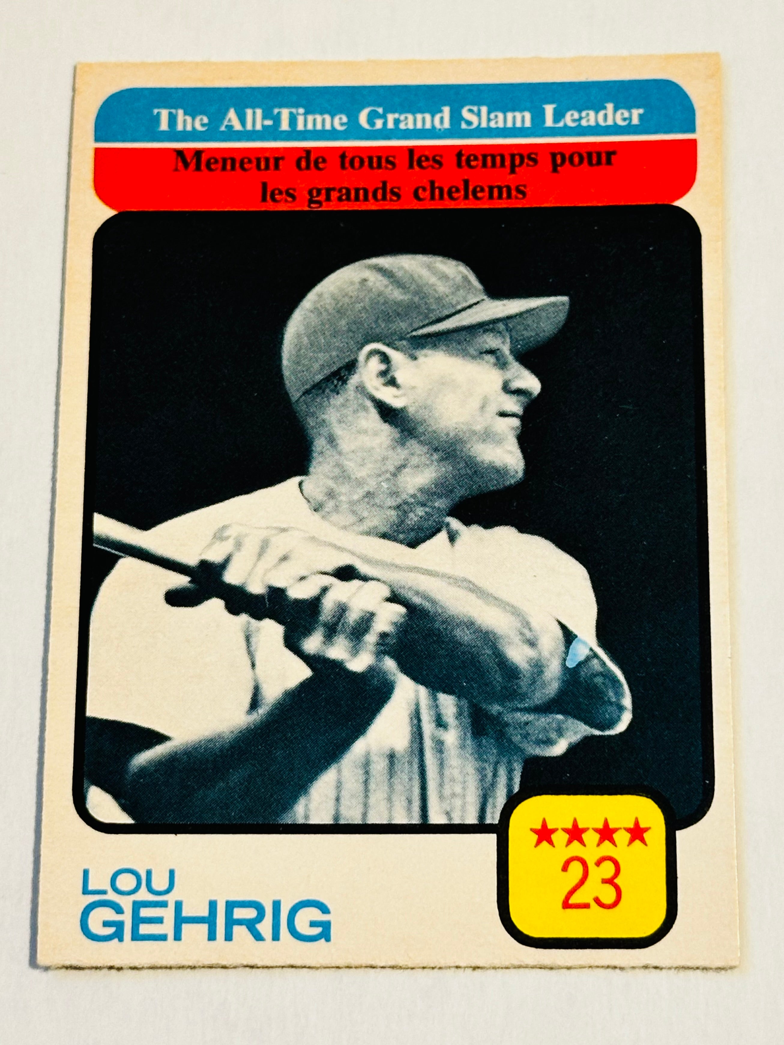 1973 Opc Baseball Lou Gehrig card