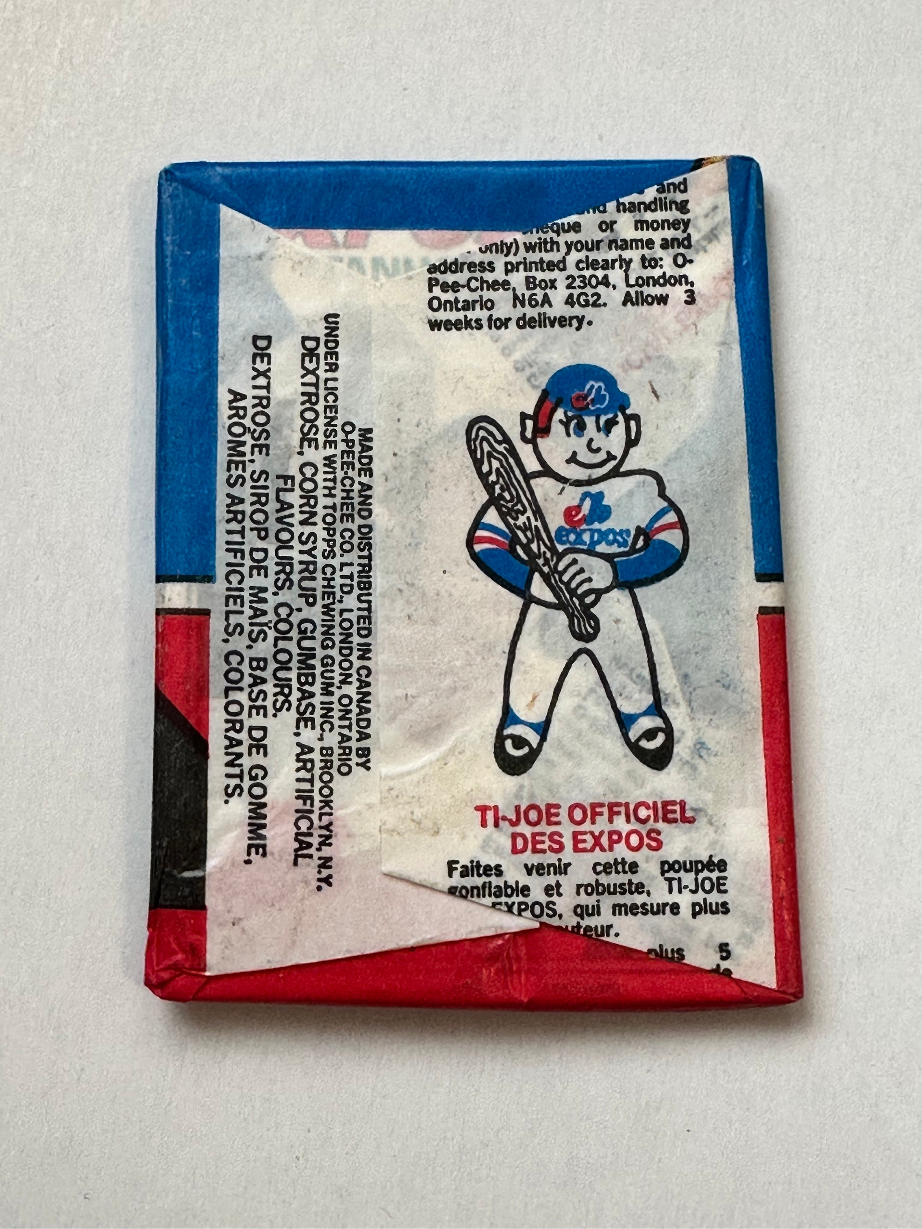 1977 Opc baseball cards rare Canadian sealed pack