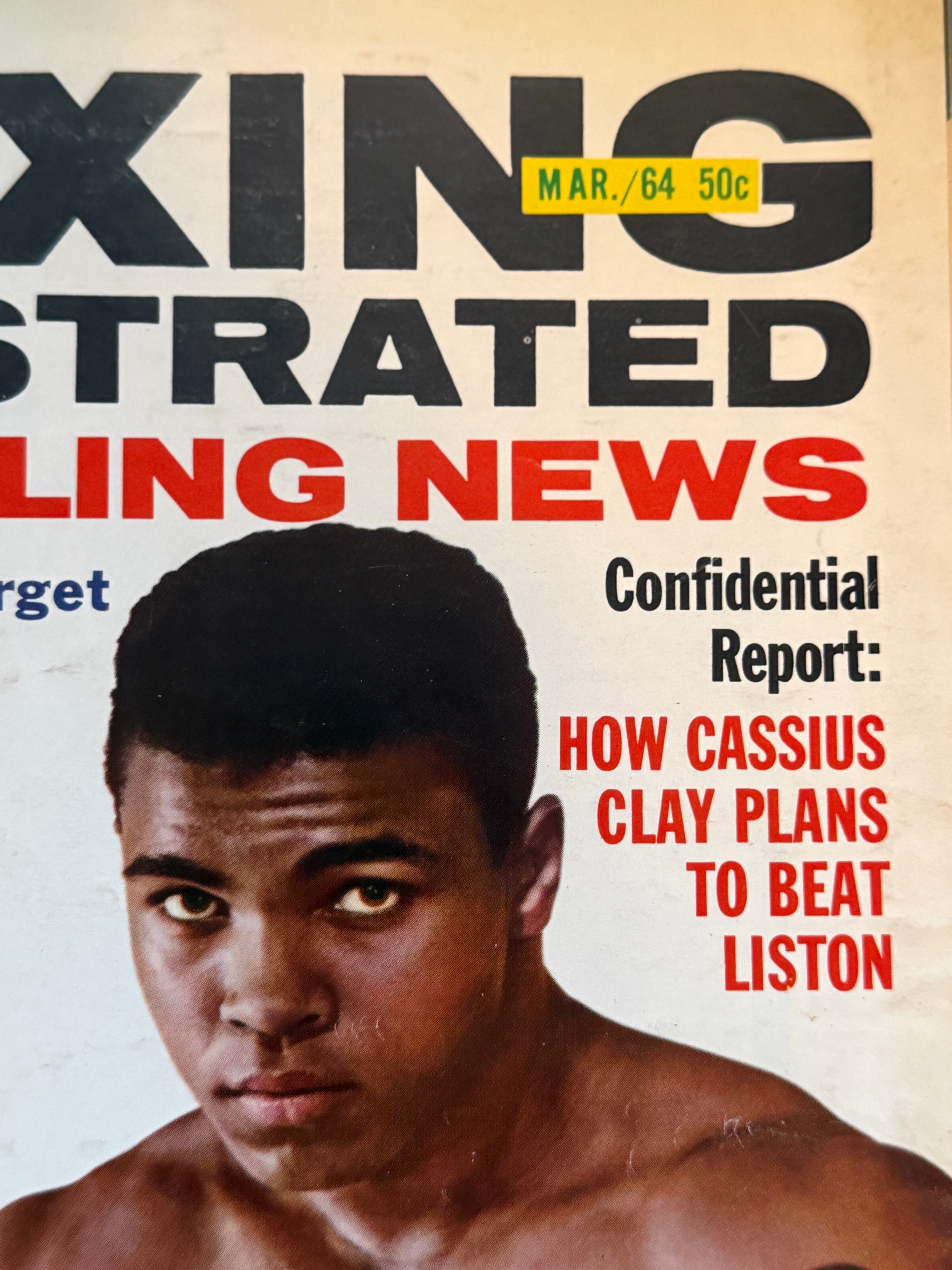 Boxing vintage Muhammad Ali magazine March 1964