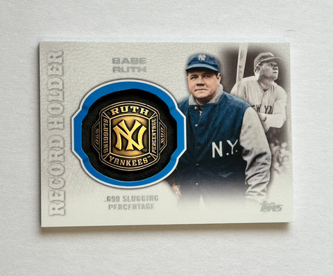 Babe Ruth rare Topps Ring insert baseball card