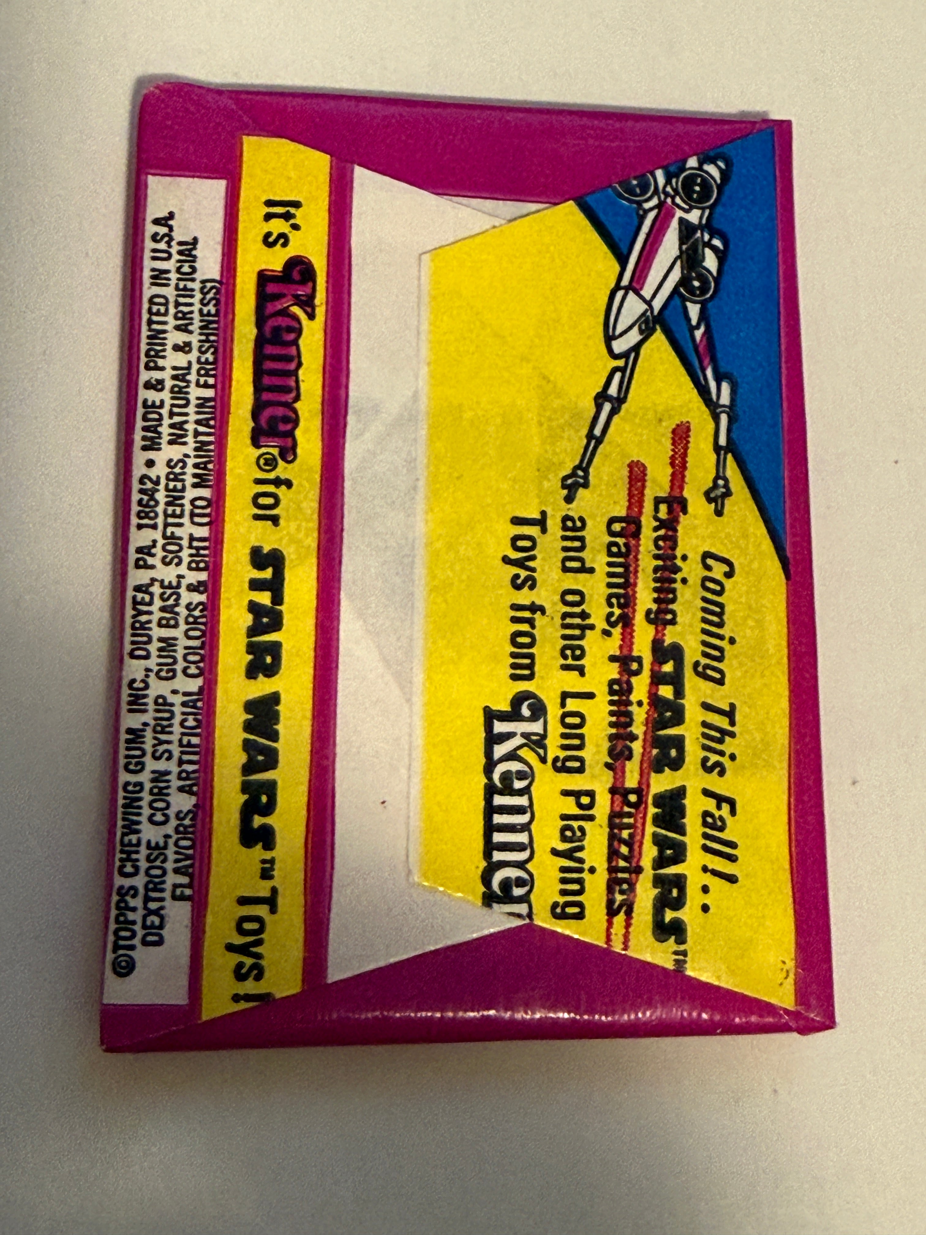 Star Wars cards series 3, rare Mint sealed wax pack 1977