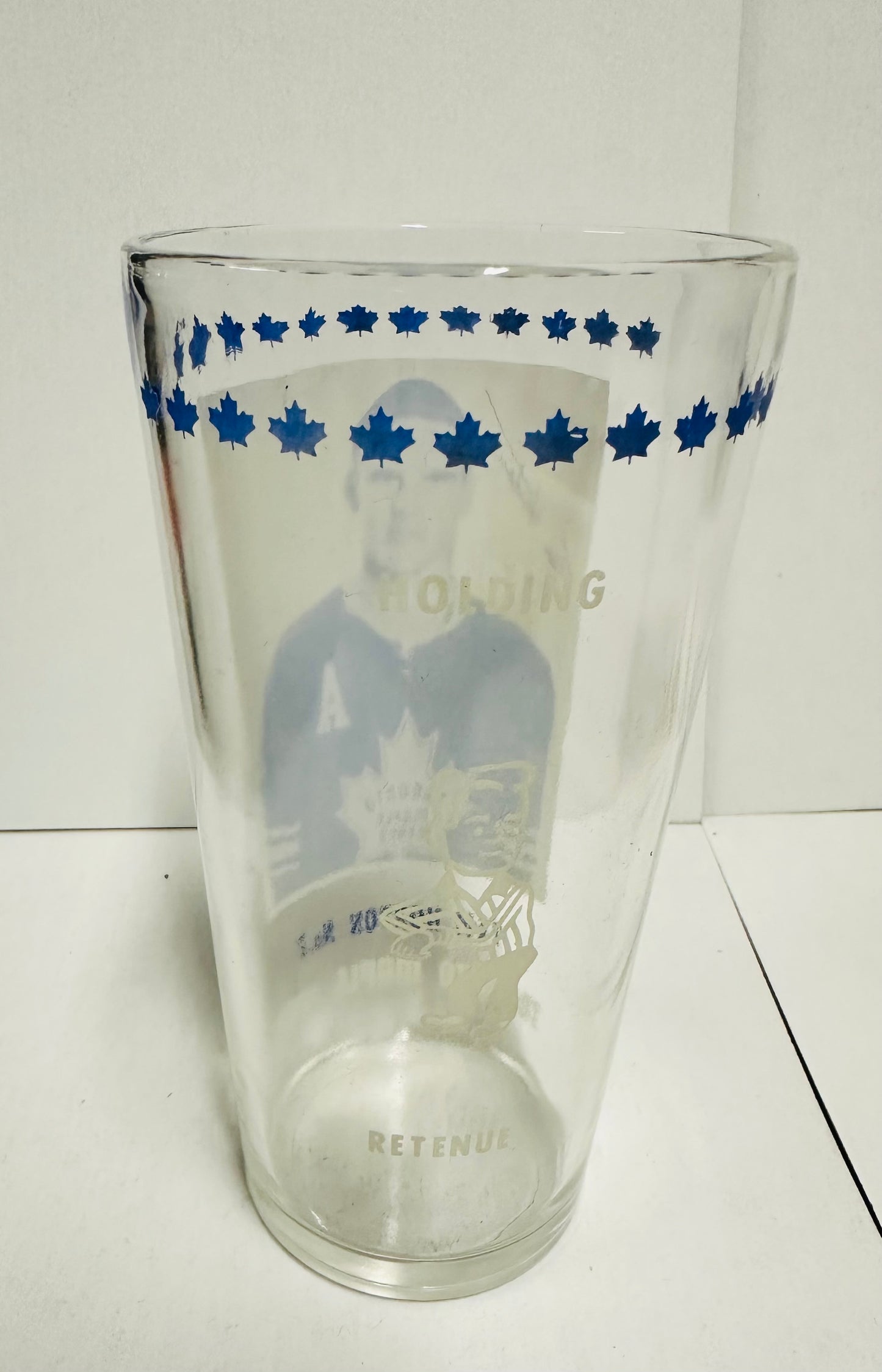 Tim Horton Toronto Maple Leafs hockey rare York Peanut Butter mail away glass 1960-61