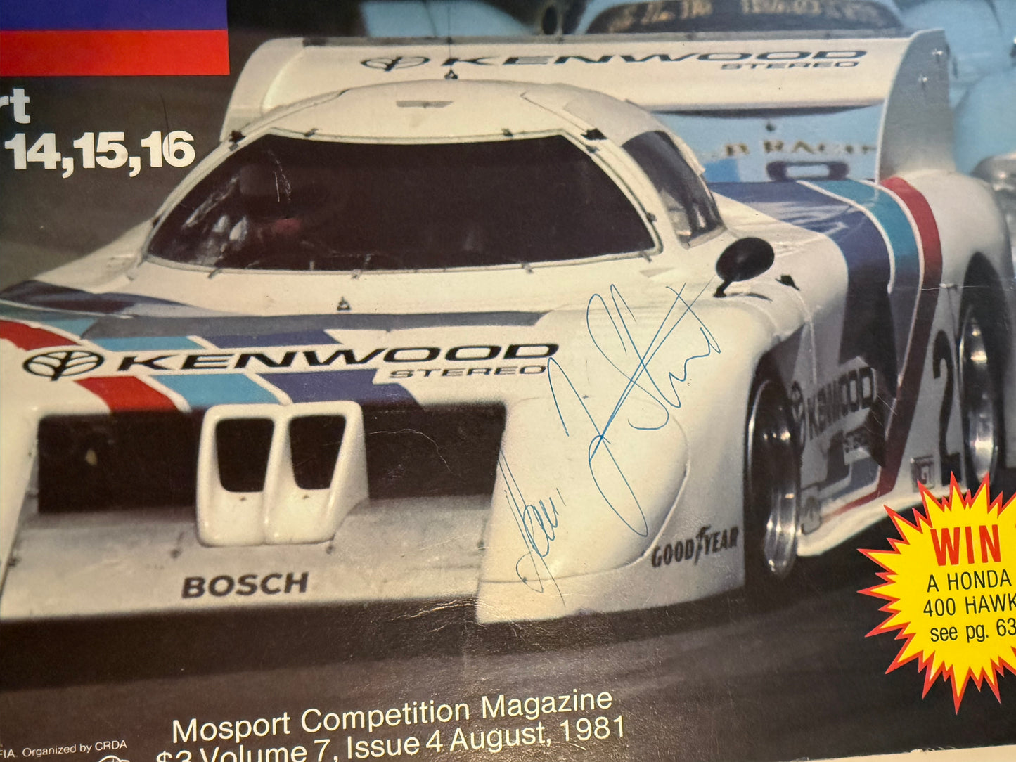 Molson 1000 race program 1981