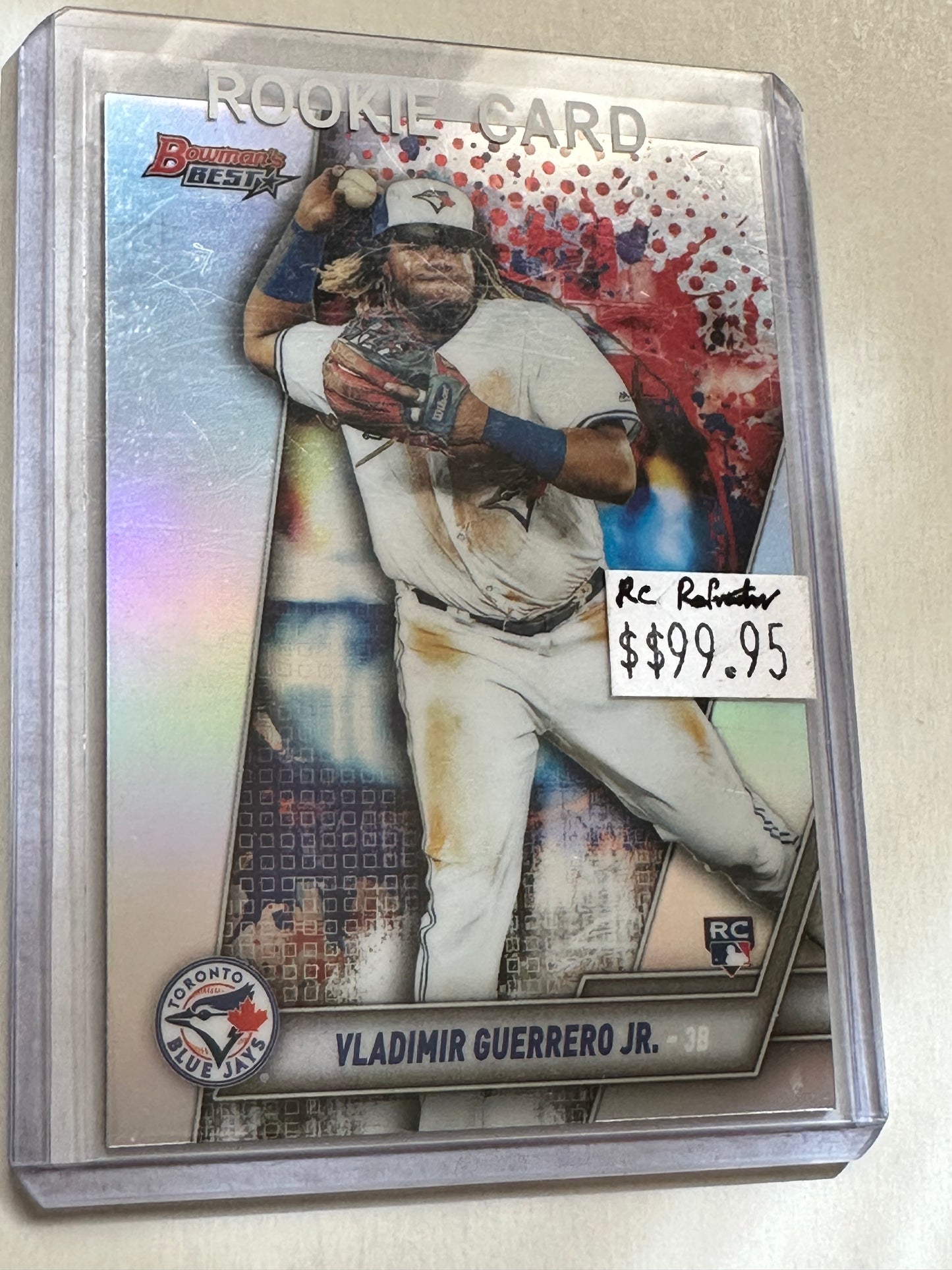 Blue jays Vladimir Guerrero Jr. Bowman’s best refractor rookie baseball card 2019