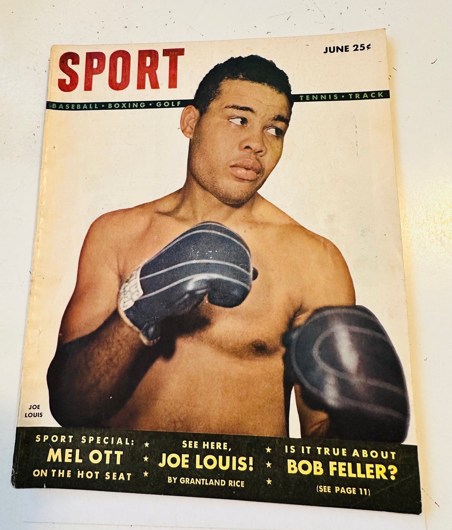 Sport magazine Joe Louis cover full magazine 1948