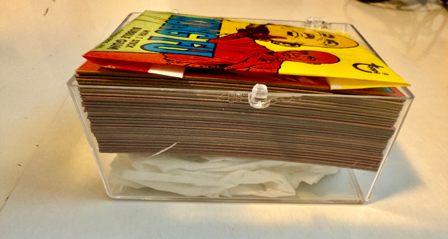 Kung Fu TV show rare high grade condition cards set with wrapper 1974