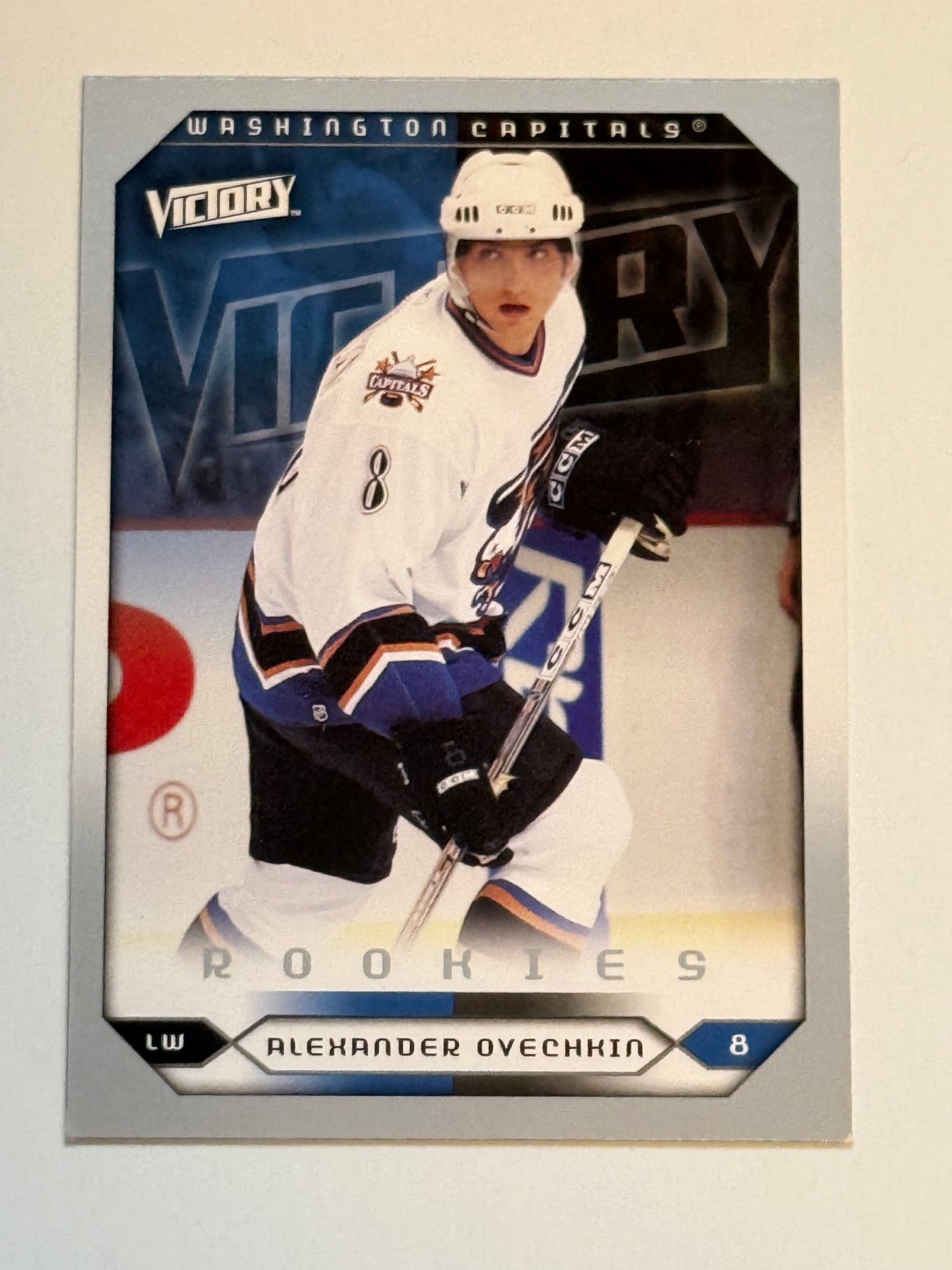 Alexander Ovechkin Upper Deck victory, high-grade condition, rookie hockey card 2005