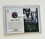 Vince Carter Toronto Raptors basketball rare numbered Jersey insert card