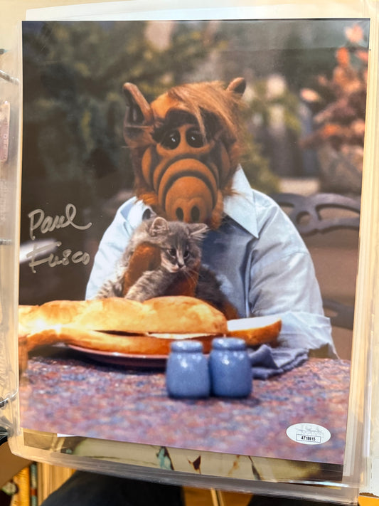 Alf TV show rare voice of Alf autograph photo certified by JSA