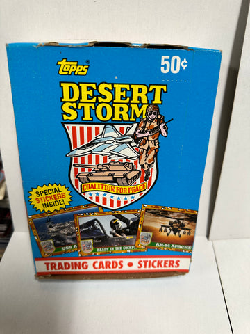 Desert Storm series 1 cards 36 packs box 1990s