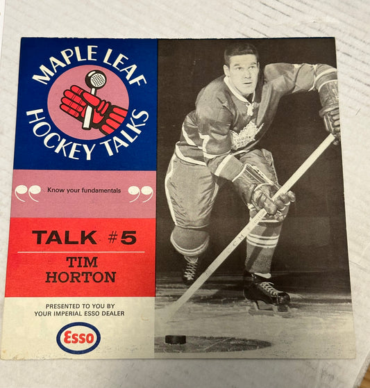 Tim Horton Maple Leaf hockey talks record 1966