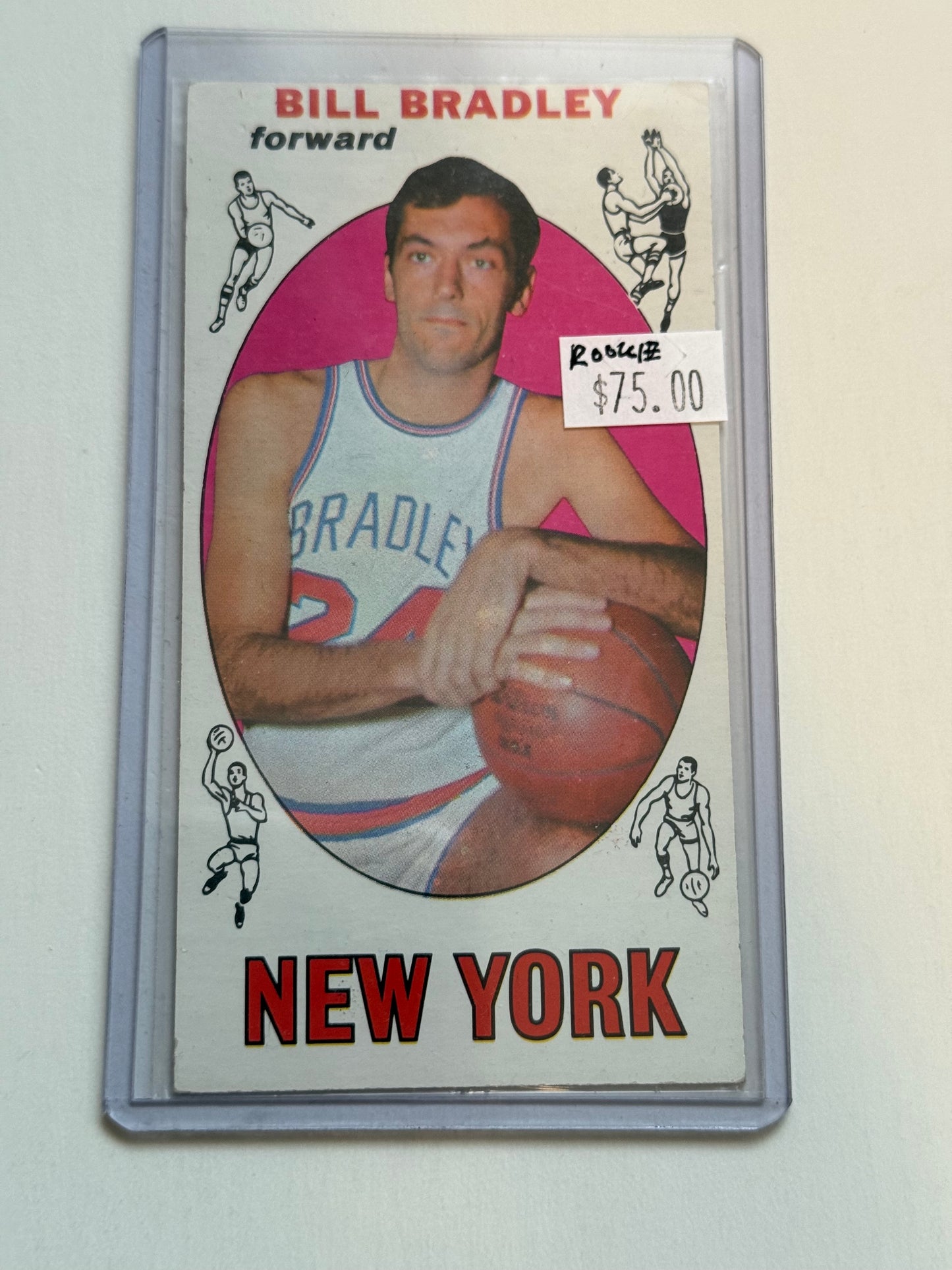 1969 Topps basketball Bill Bradley rookie card