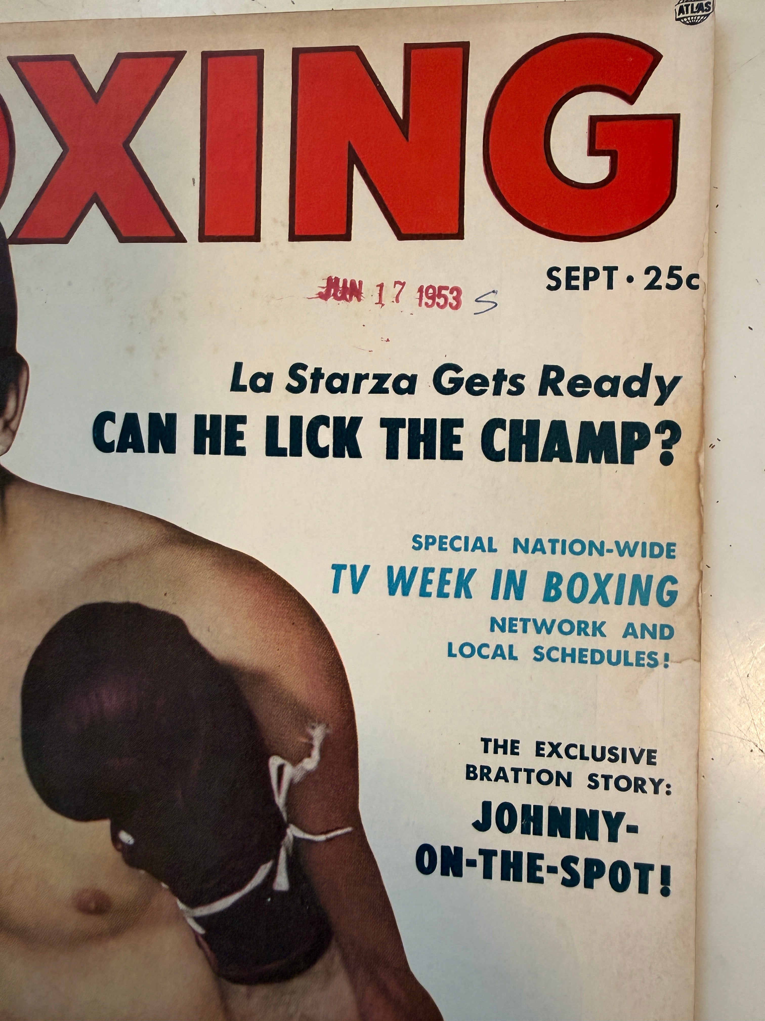 Boxing magazine 1953