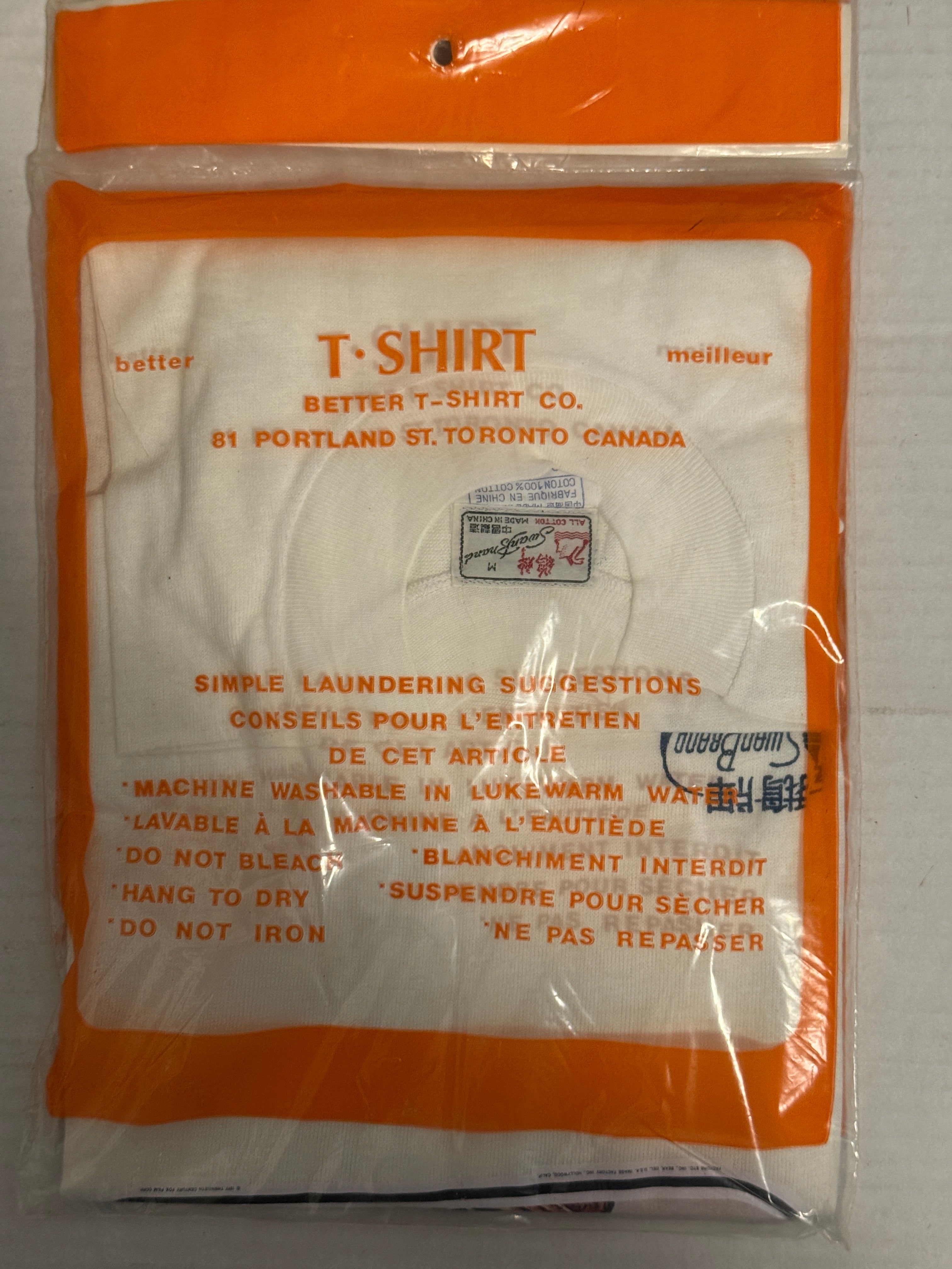 Star Wars Iron-On vintage adult medium original T-shirt in bag 1977