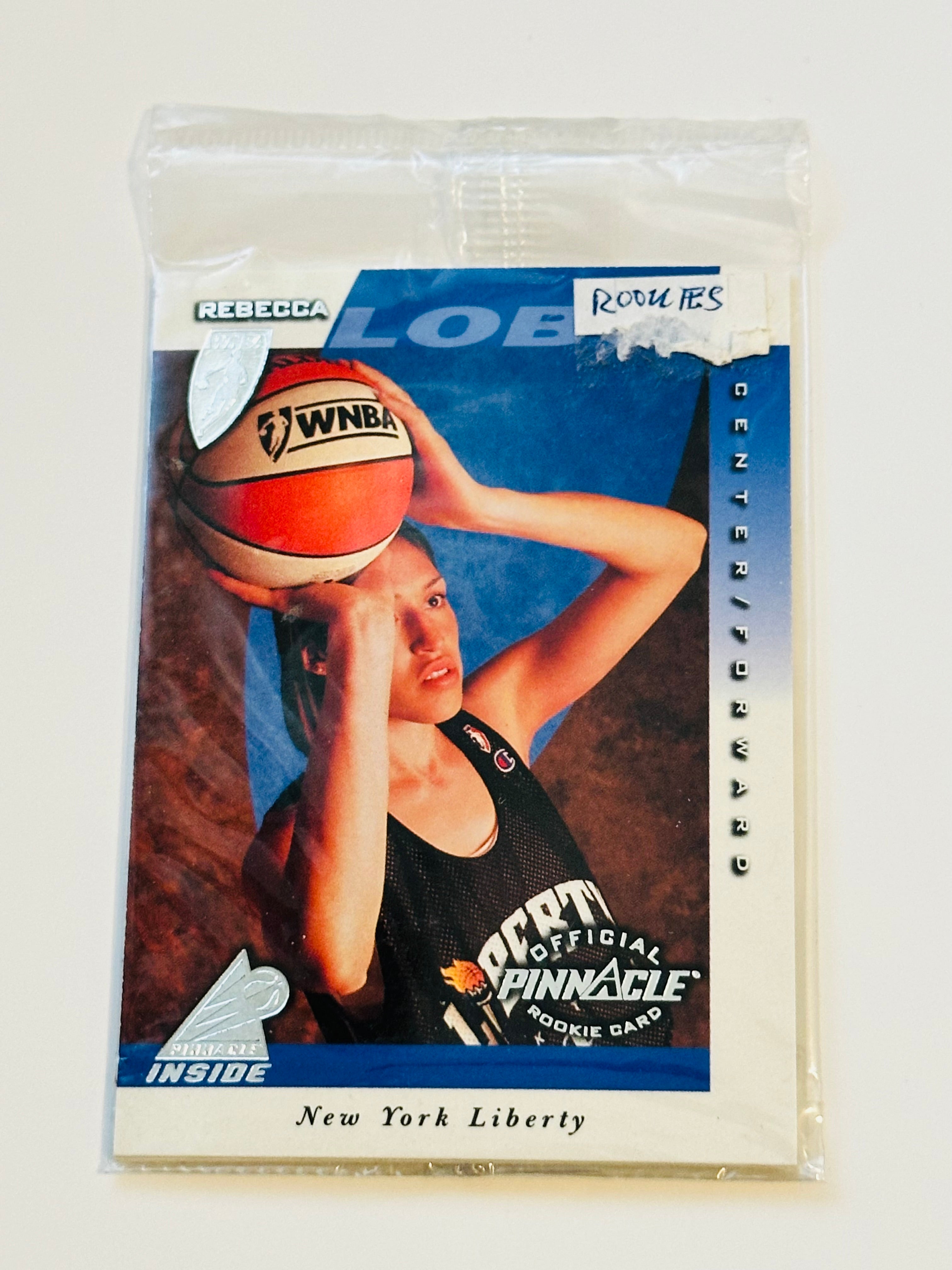 WNBA Pinnacle inside basketball factory sealed rookie pack Lisa Leslie and Rebecca Lobe 1997