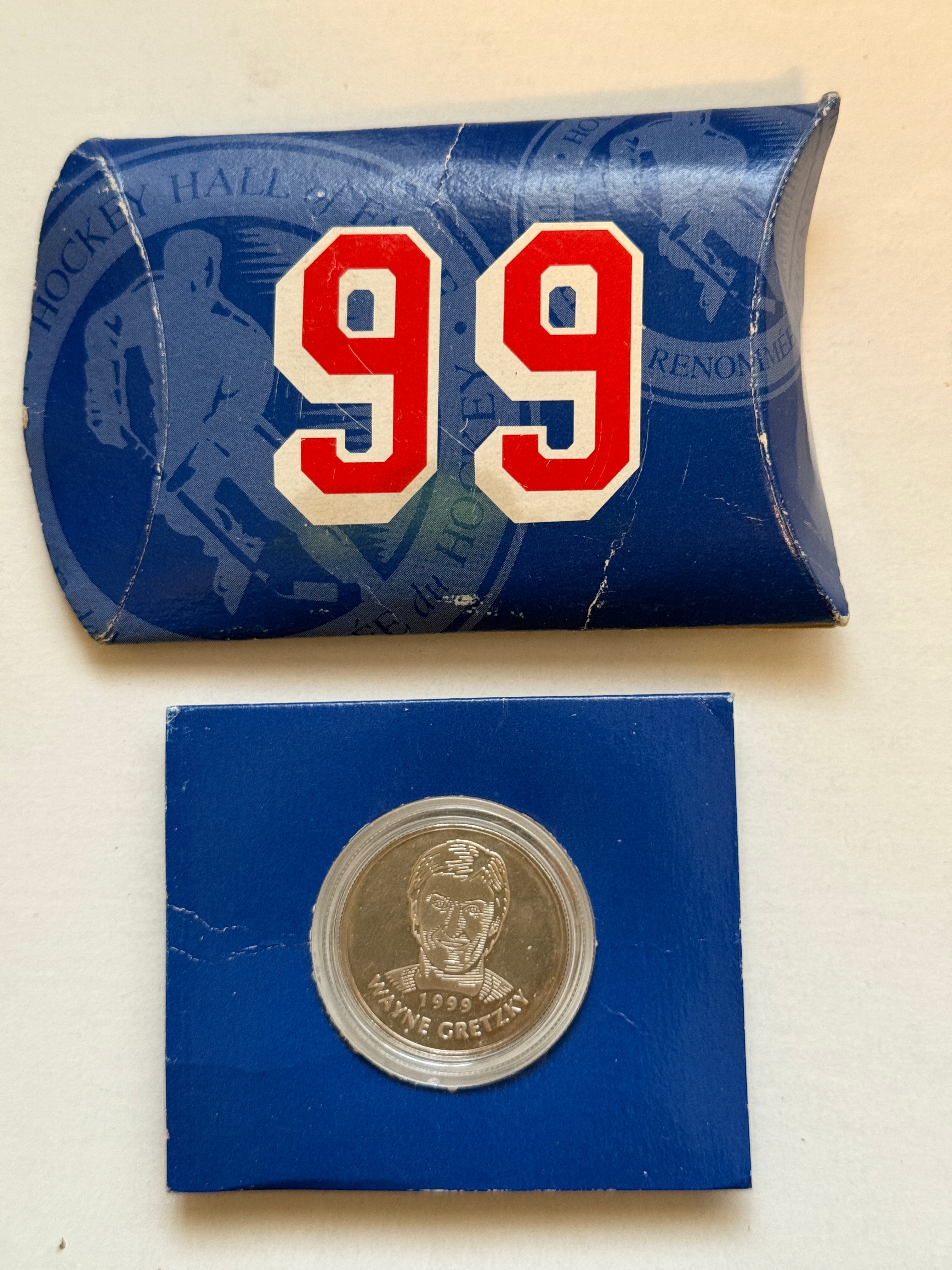 Wayne Gretzky limited issued hockey hall of fame induction coin