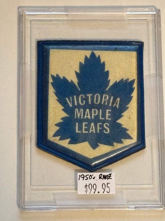 Victoria Maple Leafs rare vintage hockey patch 1950s