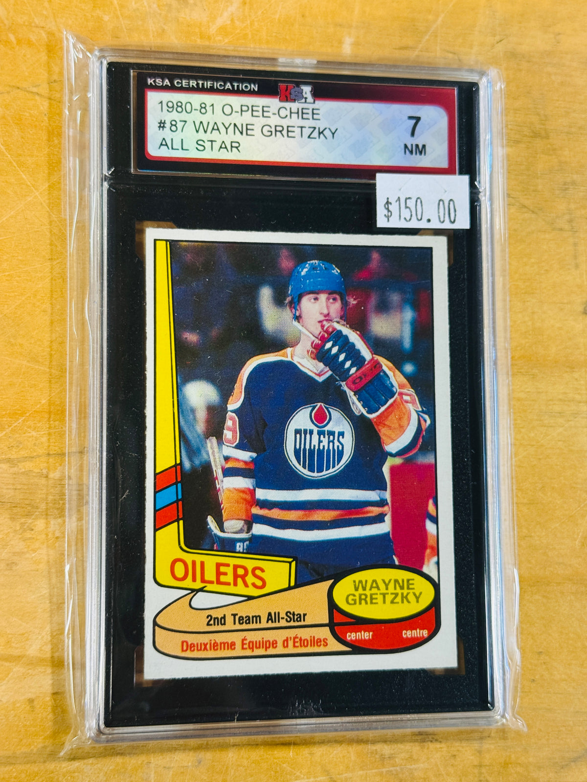 Wayne Gretzky All-Star OPC graded hockey card 1980/81