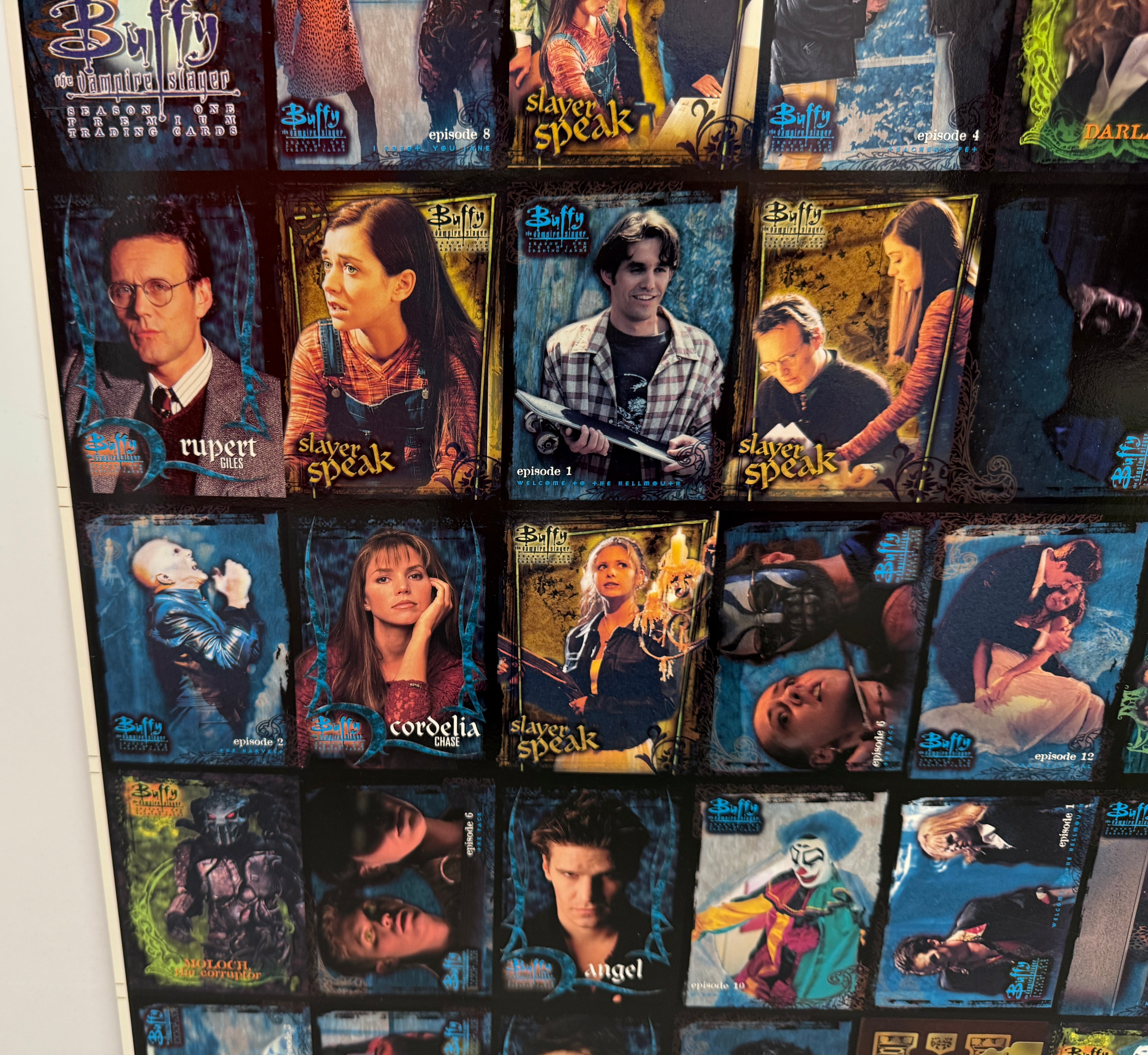 Buffy the Vampire Slayer series 1 uncut card sheet set 1998