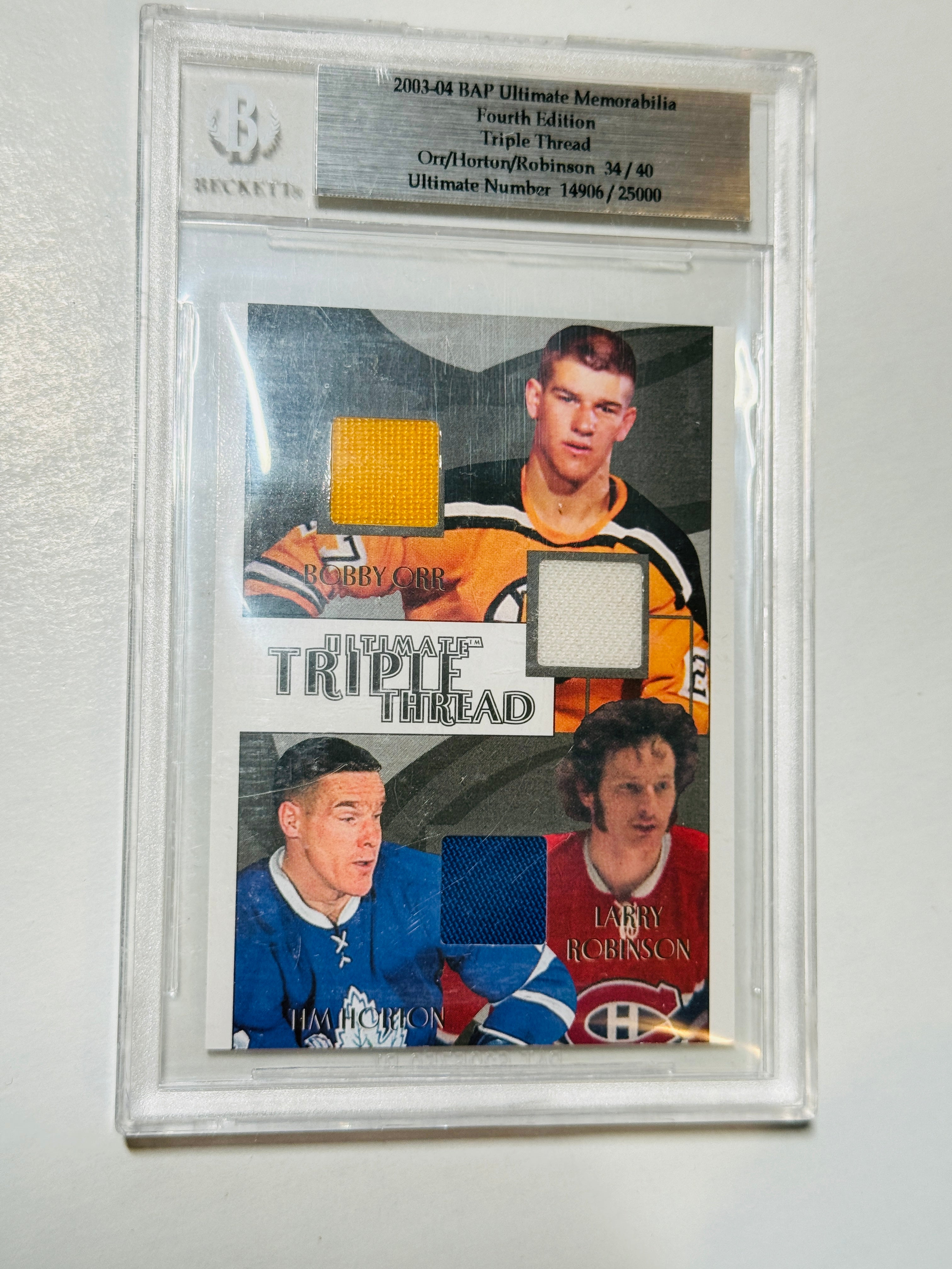 Bobby Orr, Tim Hortons, rare memorabilia hockey card
