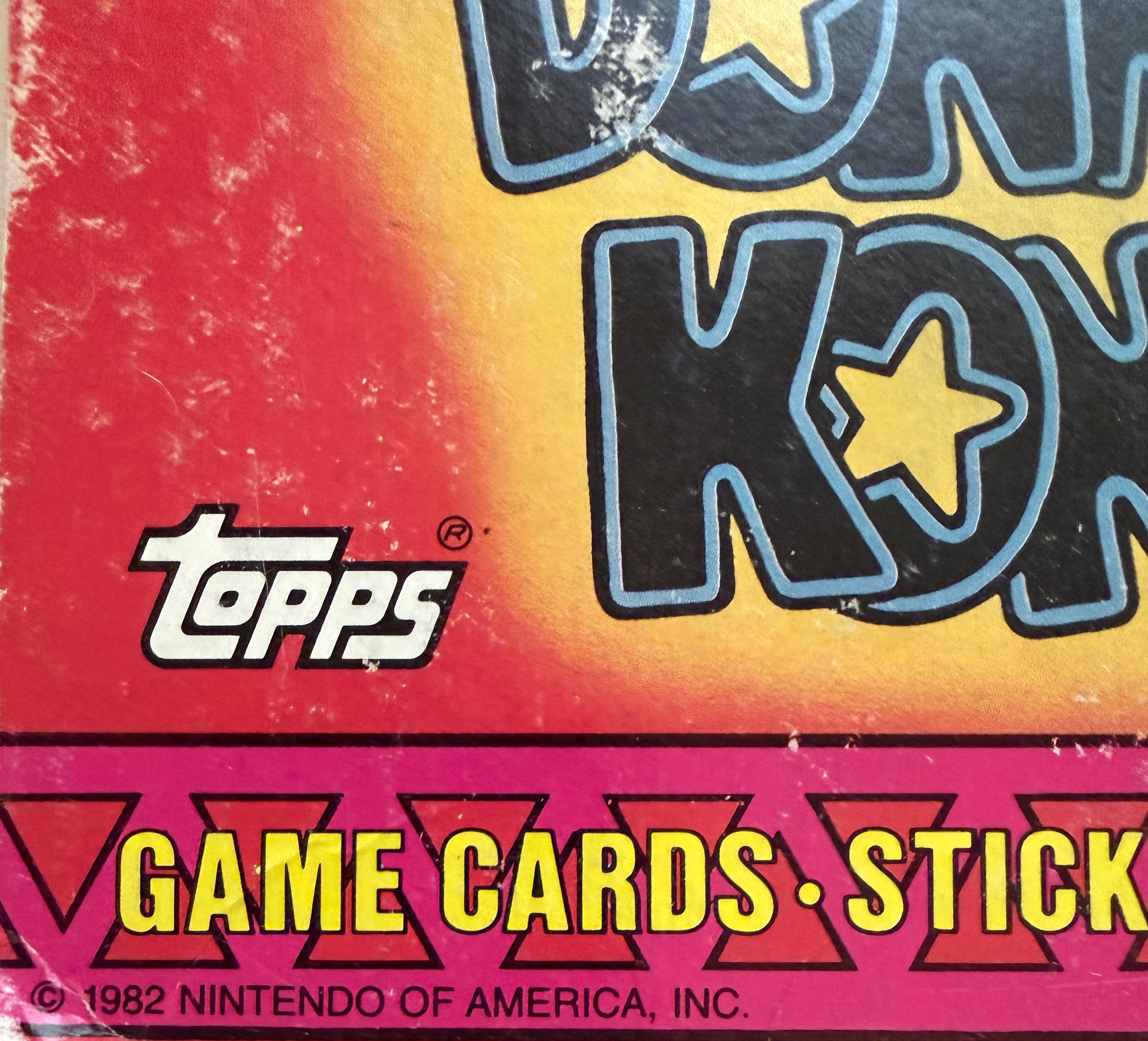 Donkey Kong video game trading cards 36 sealed packs Box 1982