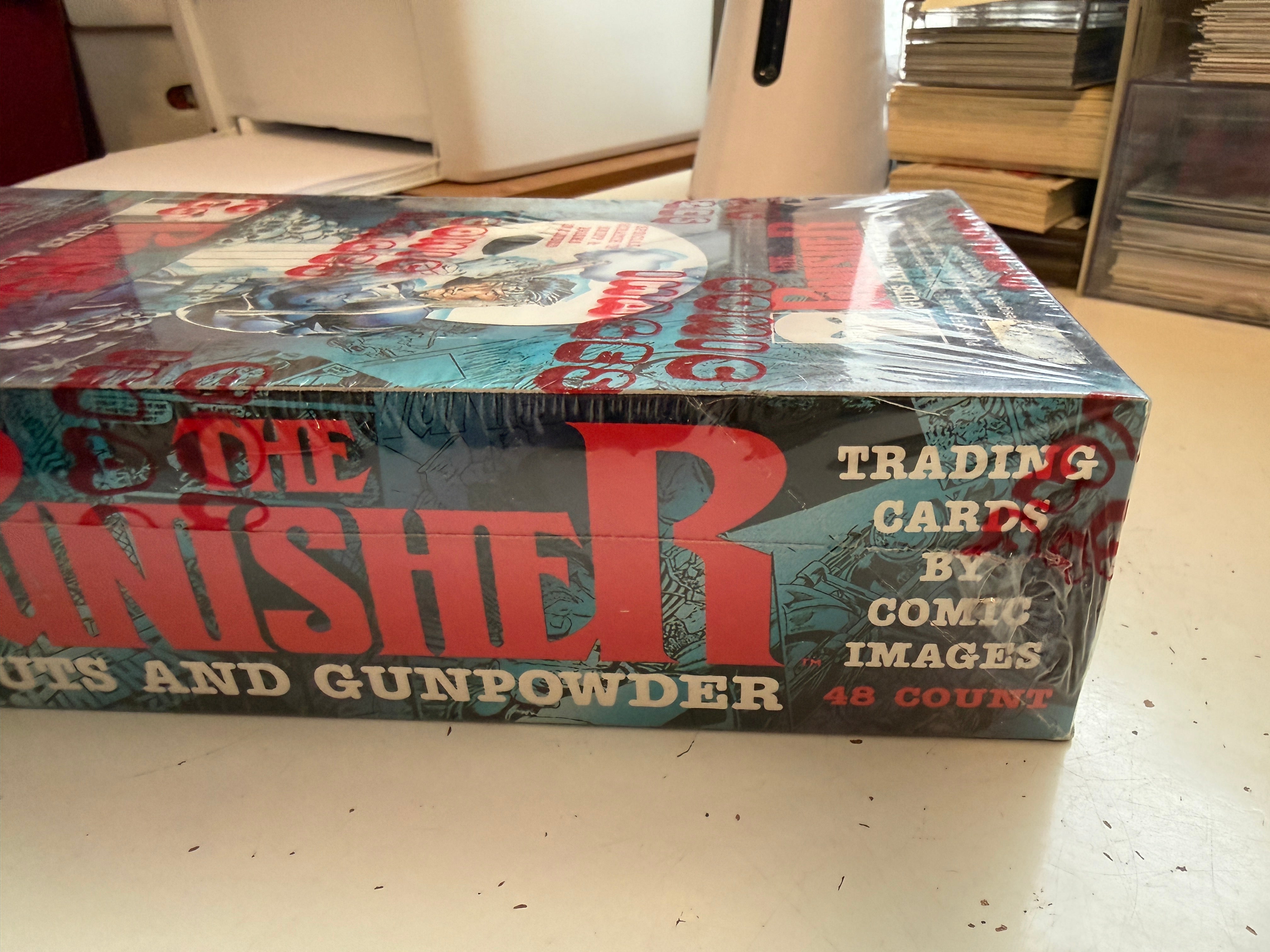 The Punisher cards rare comic images factory sealed 48 packs box 1992