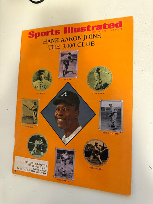 Hank Aaron vintage sports illustrated magazine issue 1970