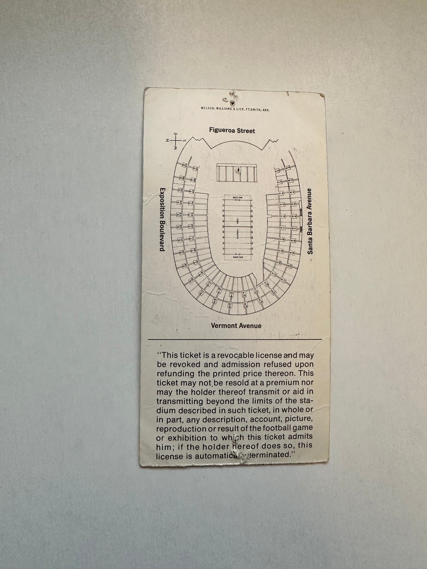 Super Bowl game ticket 1973