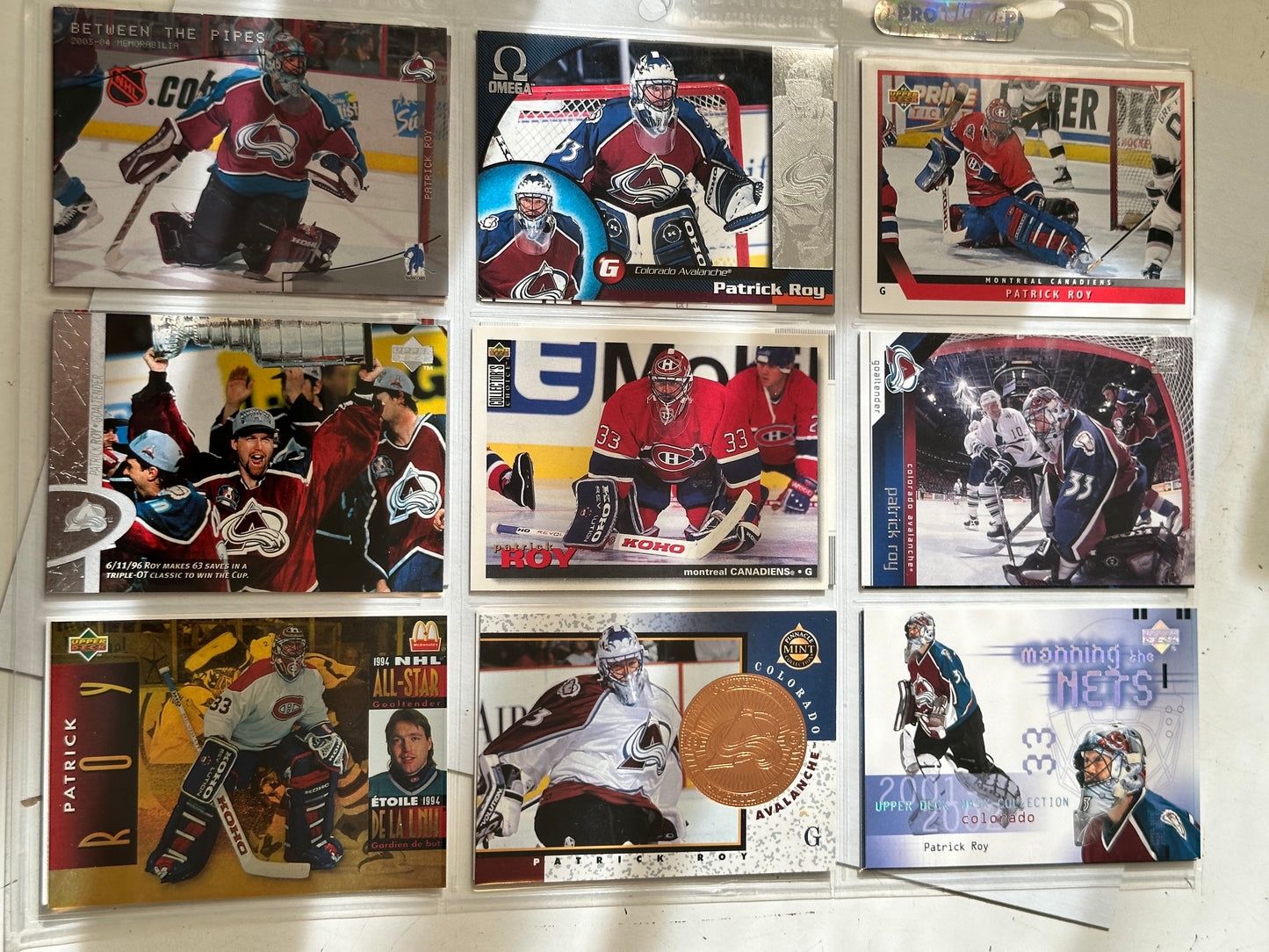 Patrick Roy Montréal Canadiens hockey legend 18 cards lot deal