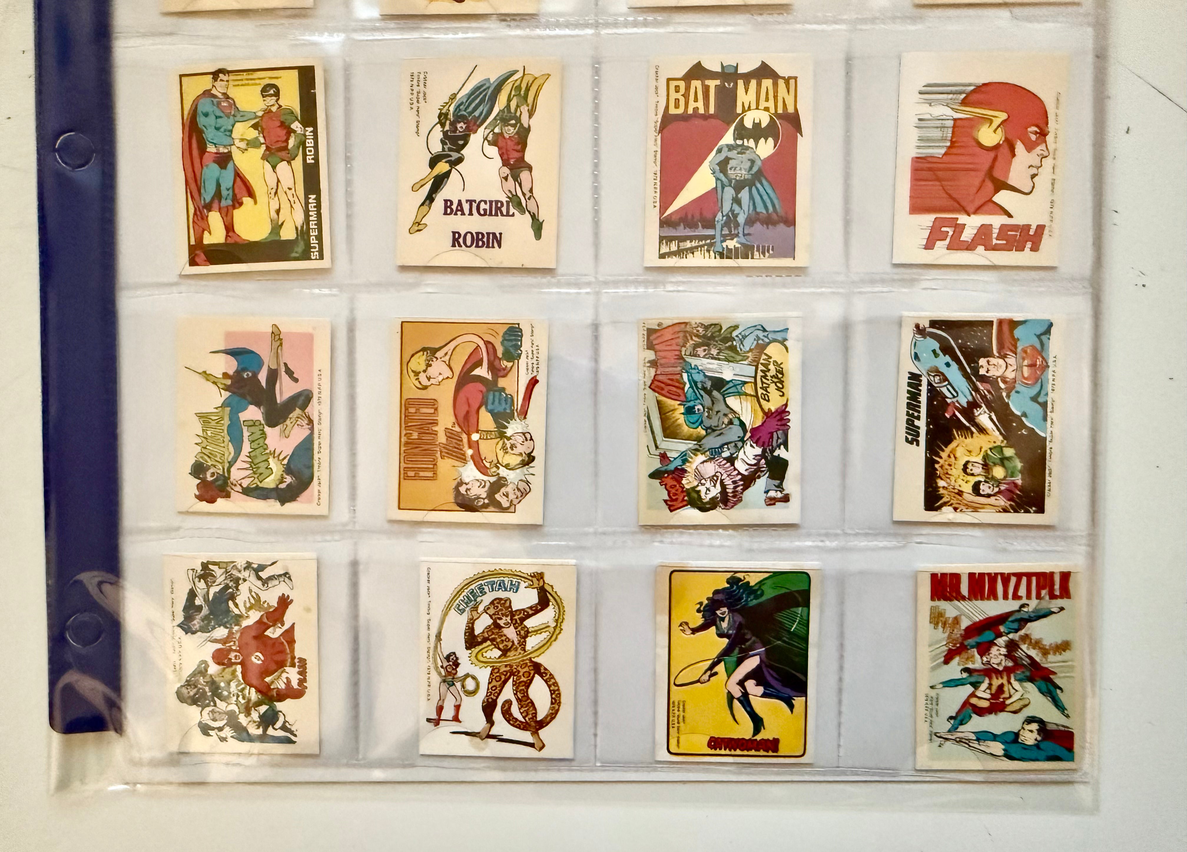 DC Comics Crackerjacks cards set 1979