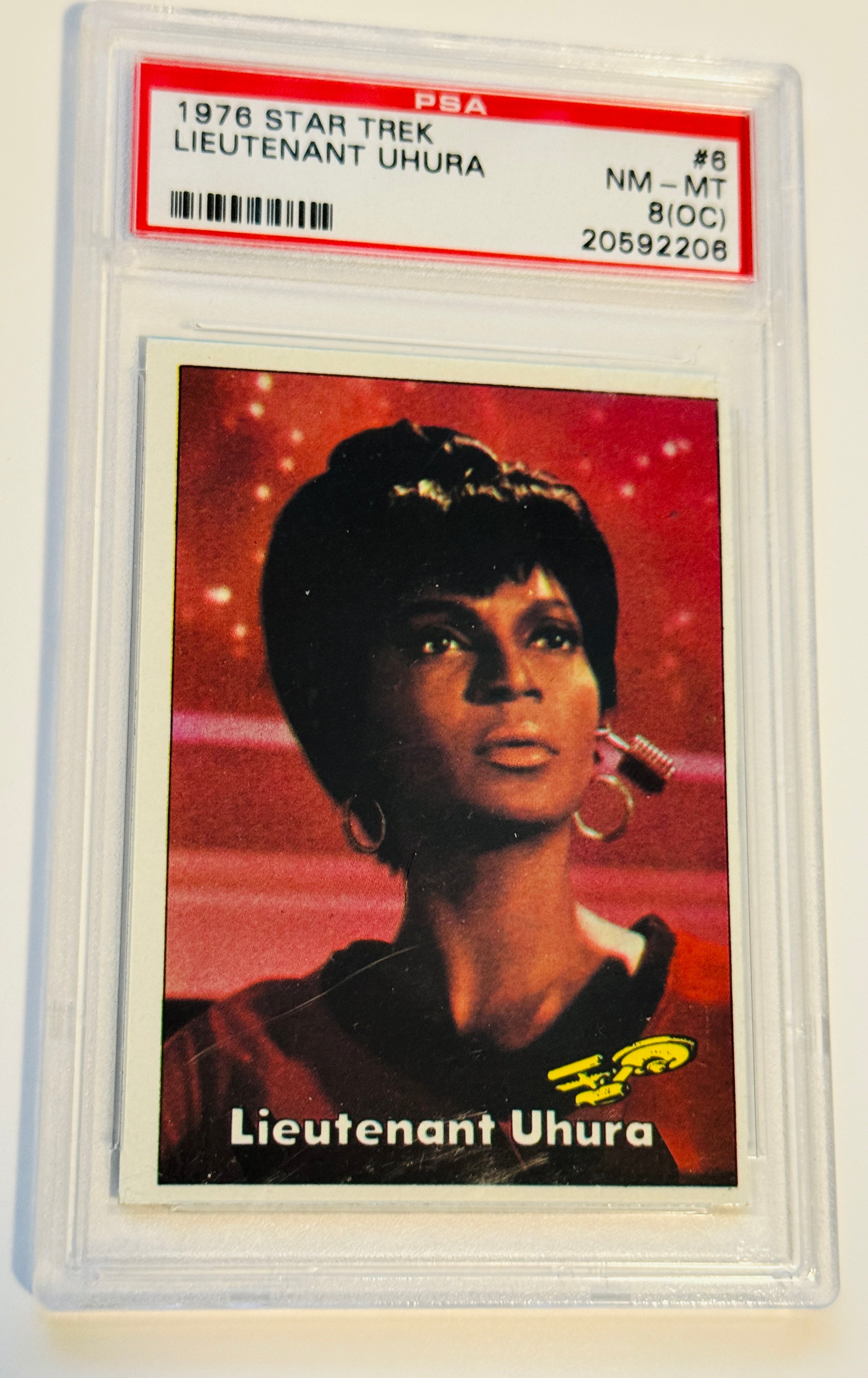 Star Trek Lt Uhura PSA 8 high grade Card 1976