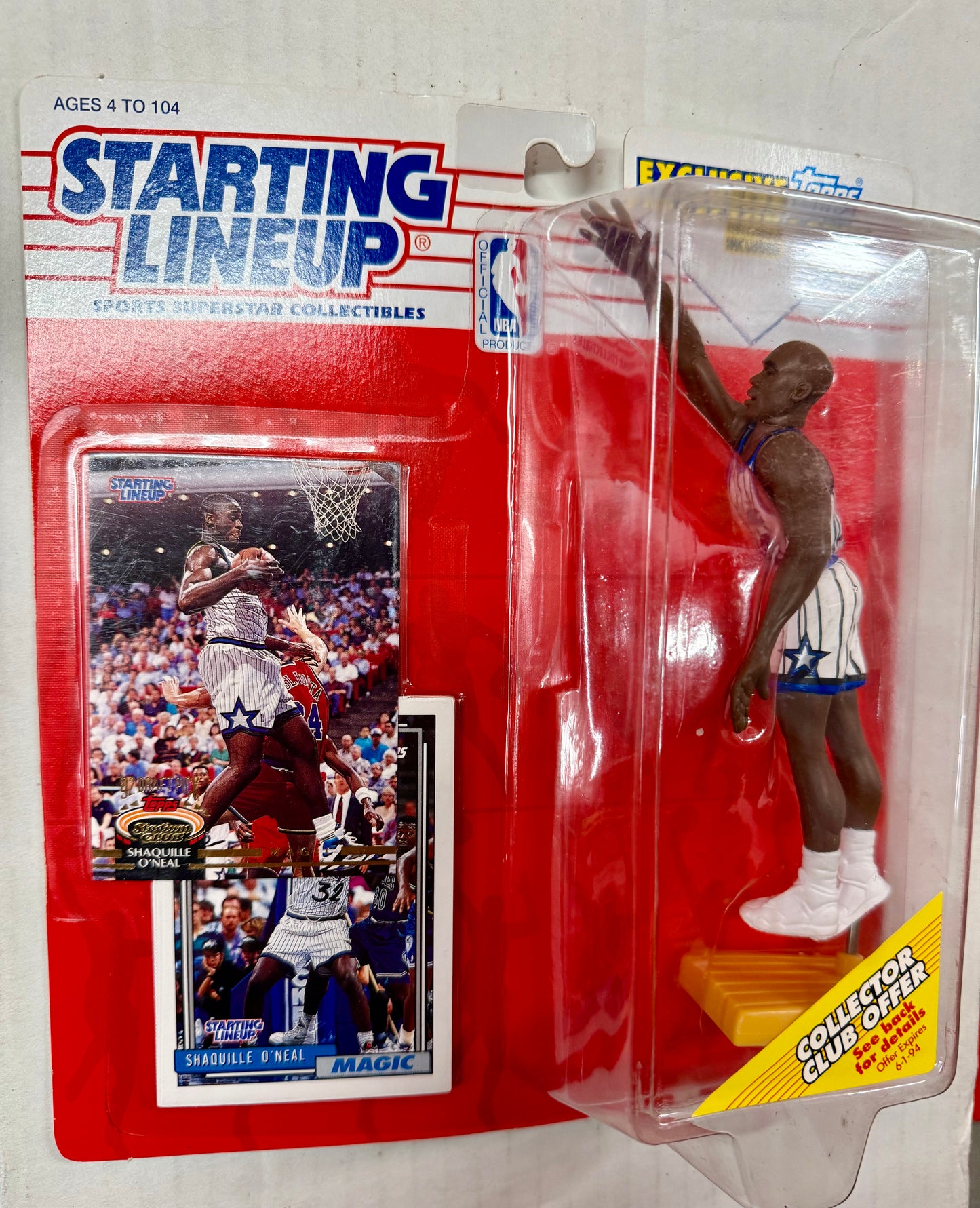 Shaq O’Neill rare rookie starting lineup figure with two rookie cards factory sealed 1992