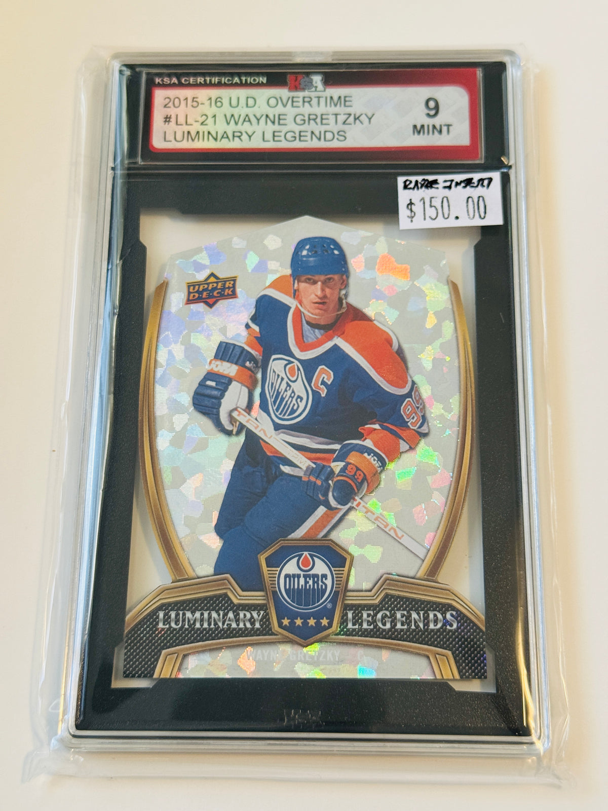 Wayne Gretzky, Upper Deck, luminary legends foil graded insert card