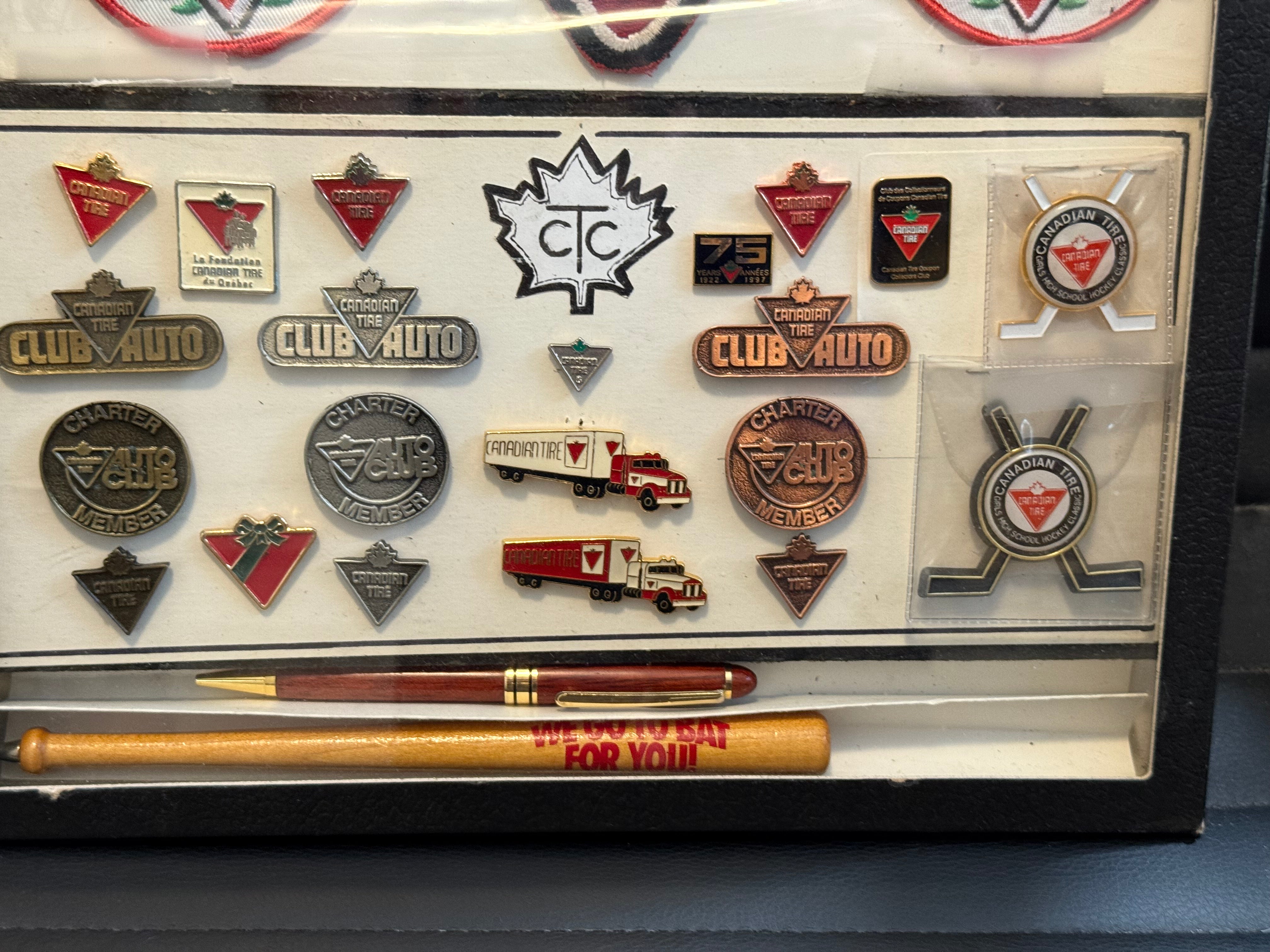 Canadian Tire rare vintage collectibles in 12x16 frame 1990s?