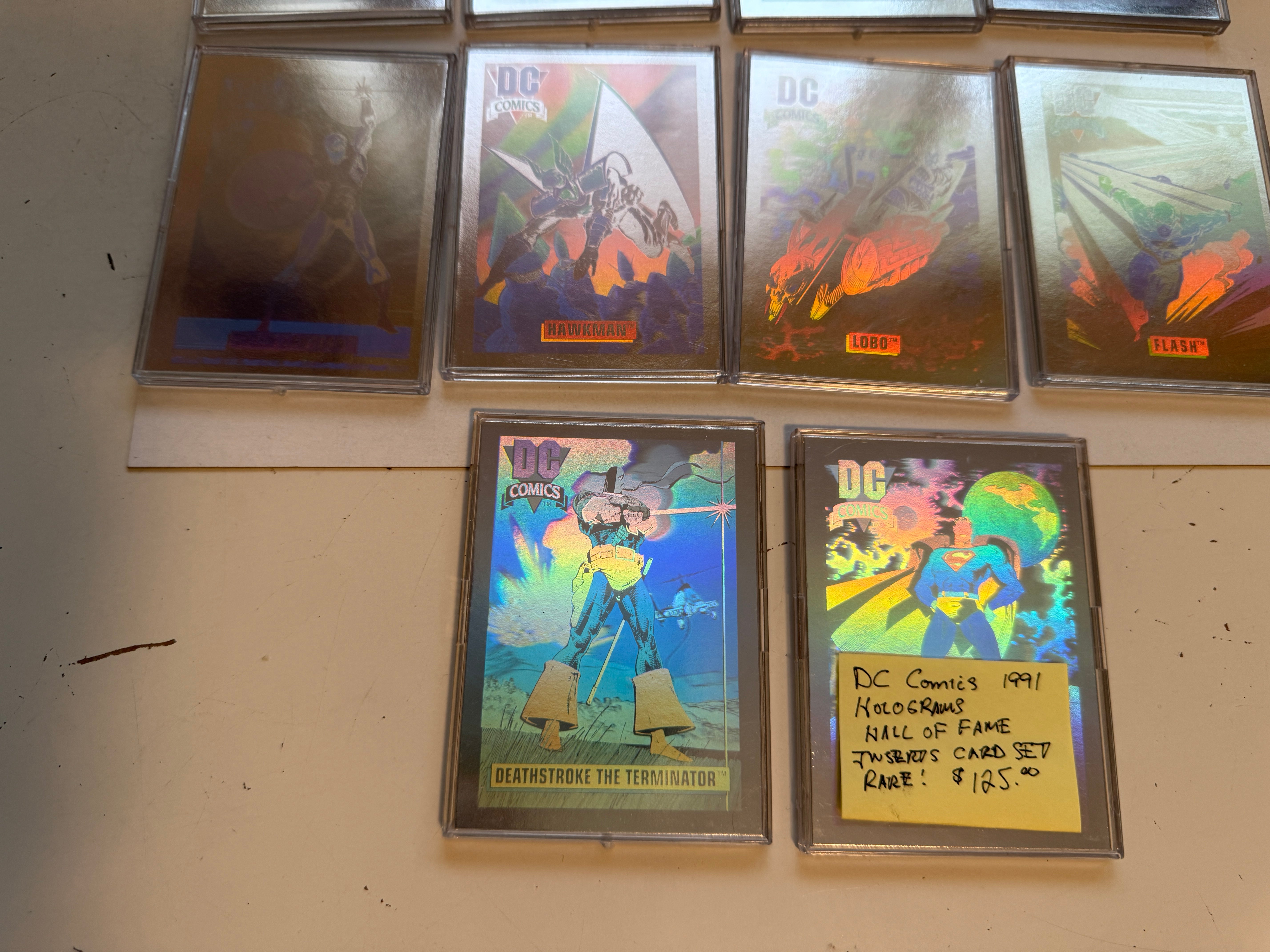 DC Comics Hall of Fame Hologram-insert cards set 1991