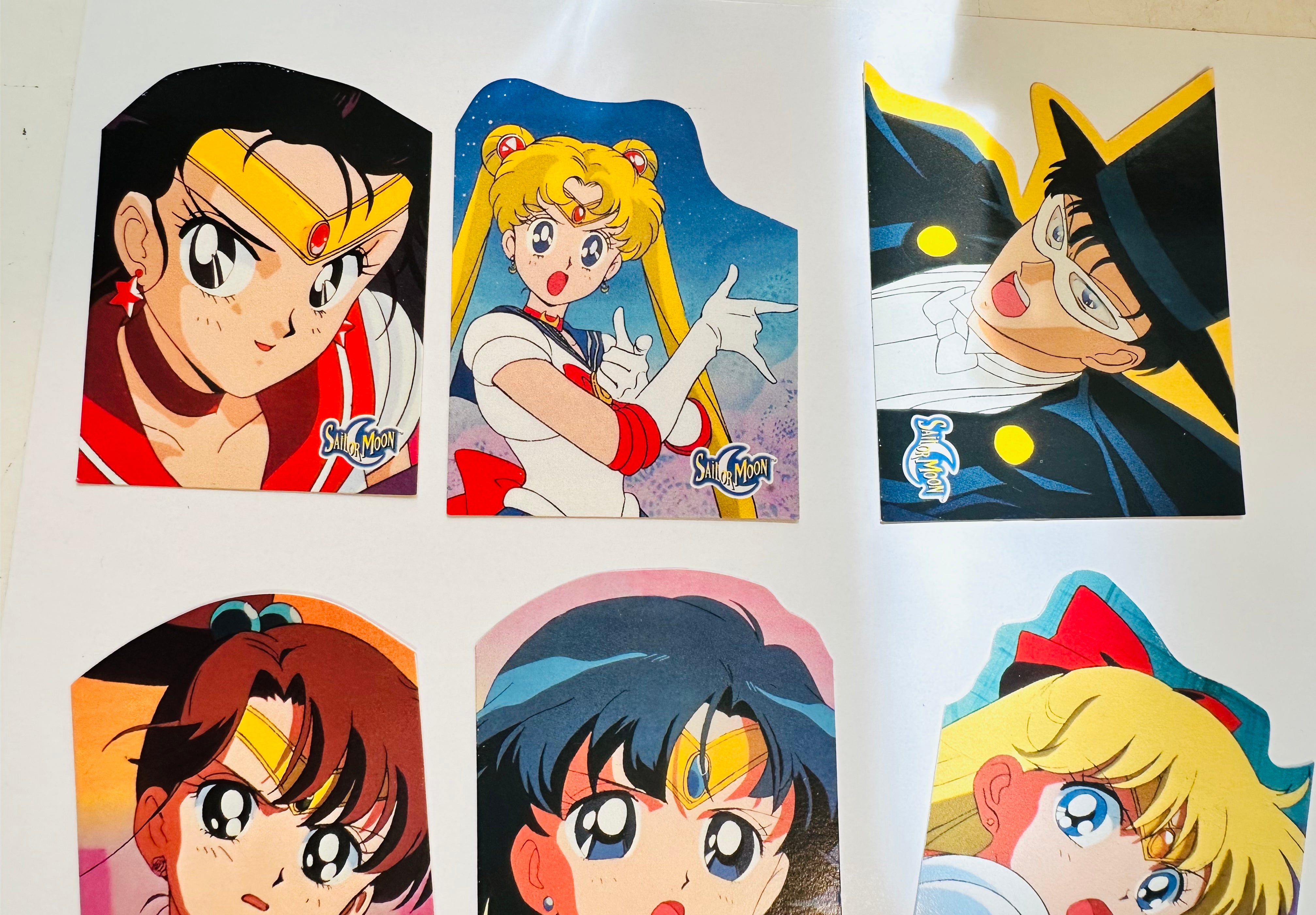 Sailor Moon Dart rare die-cut insert cards set 1997