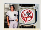 Mickey Mantle Upper Deck Commemorative logo patch insert card 2003