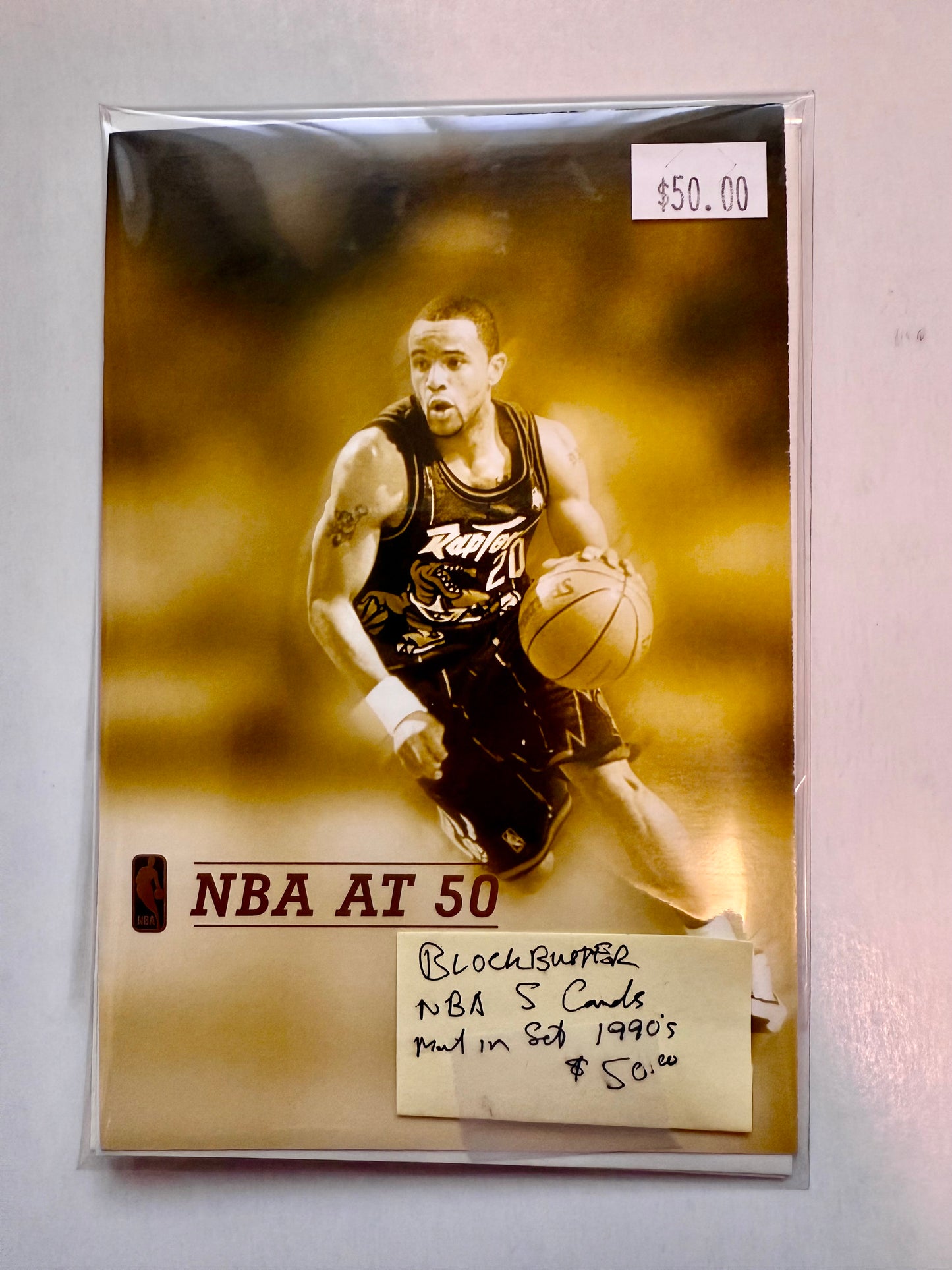 Blockbuster NBA at 50 rare Mail in five cards set 1990s?