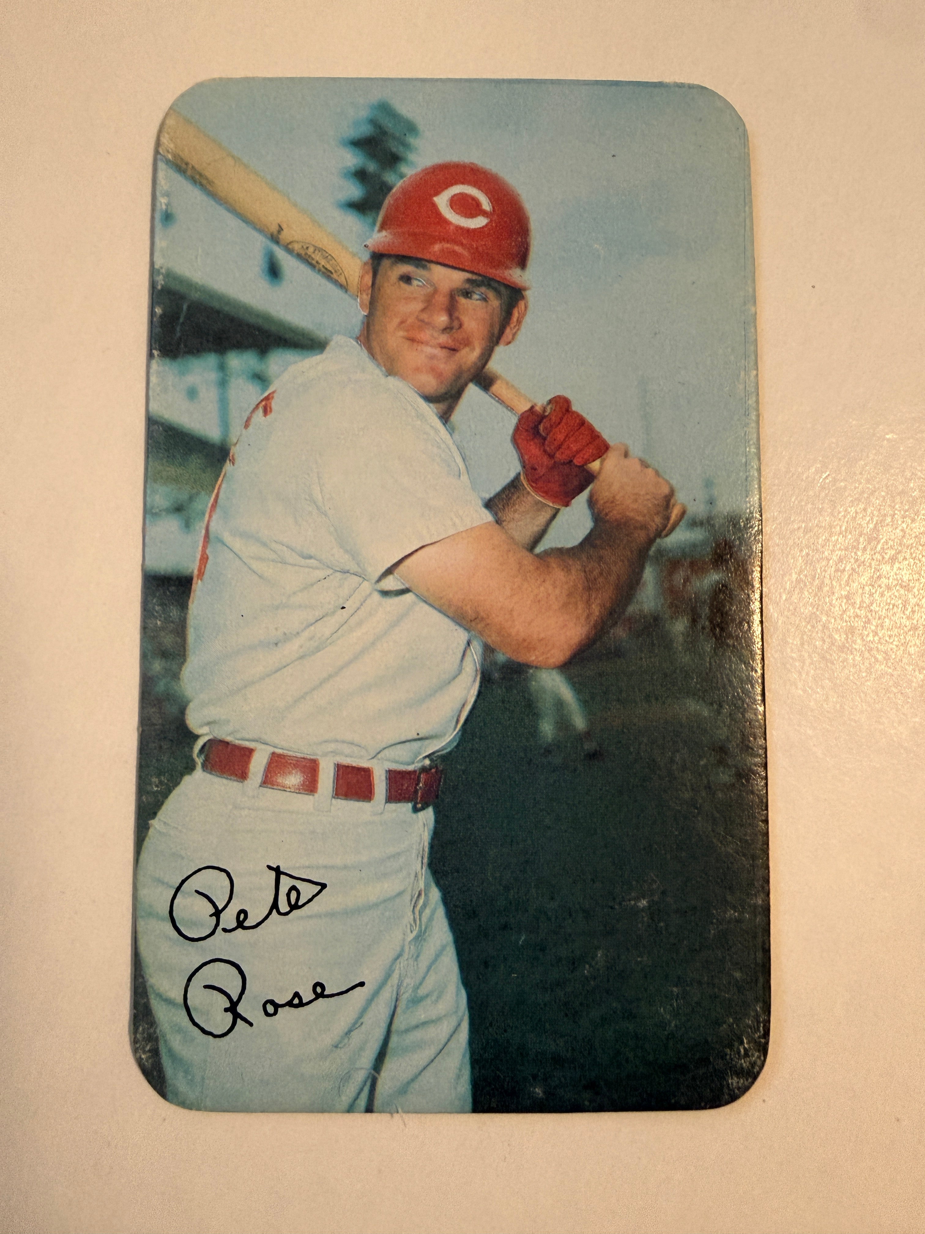 Pete Rose’s Topps  super vintage limited issued baseball card in 1970