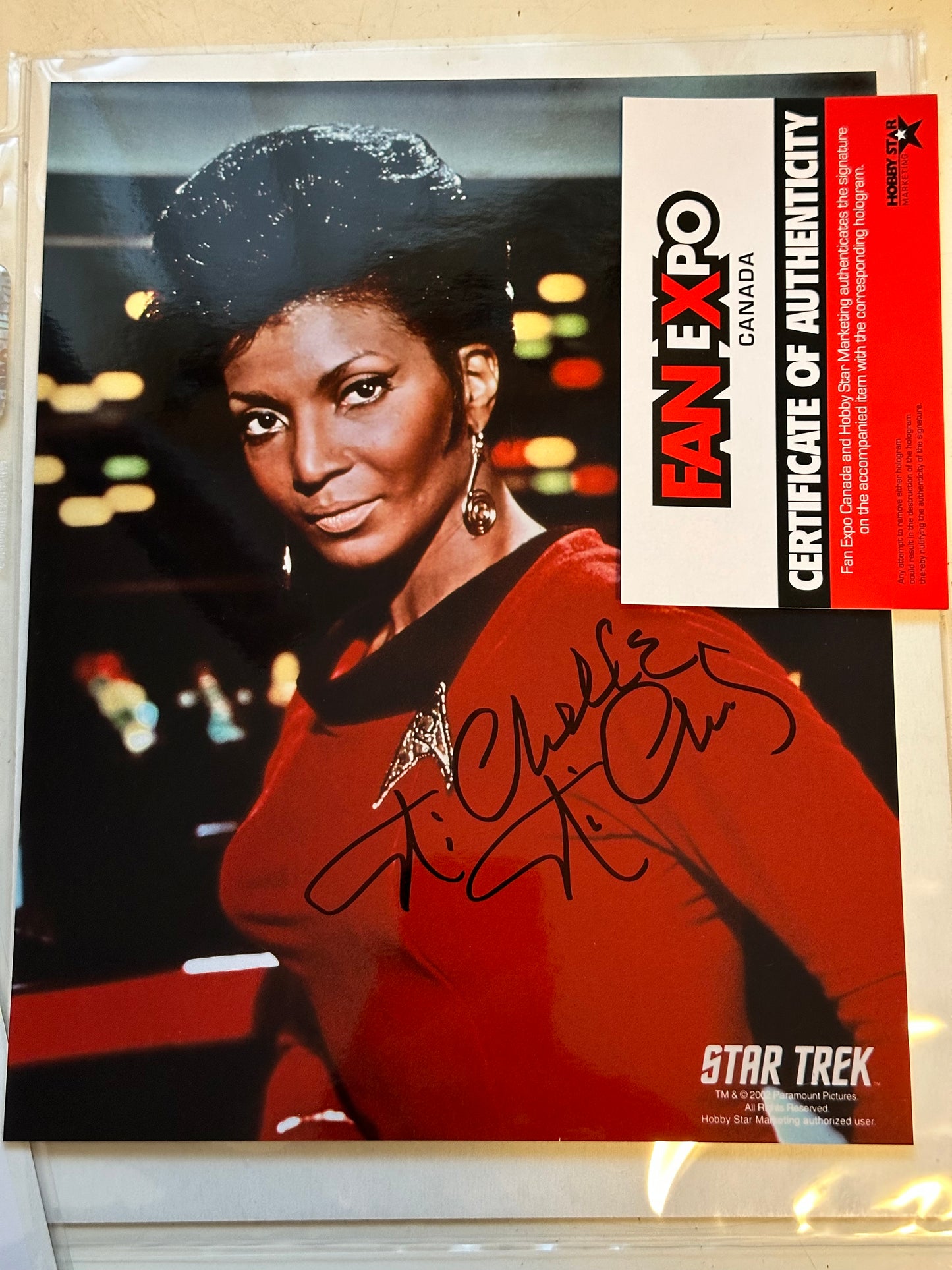 Star Trek legend Uhura Nichelle Nichols signed in person 8x10 autograph Fanexpo certified