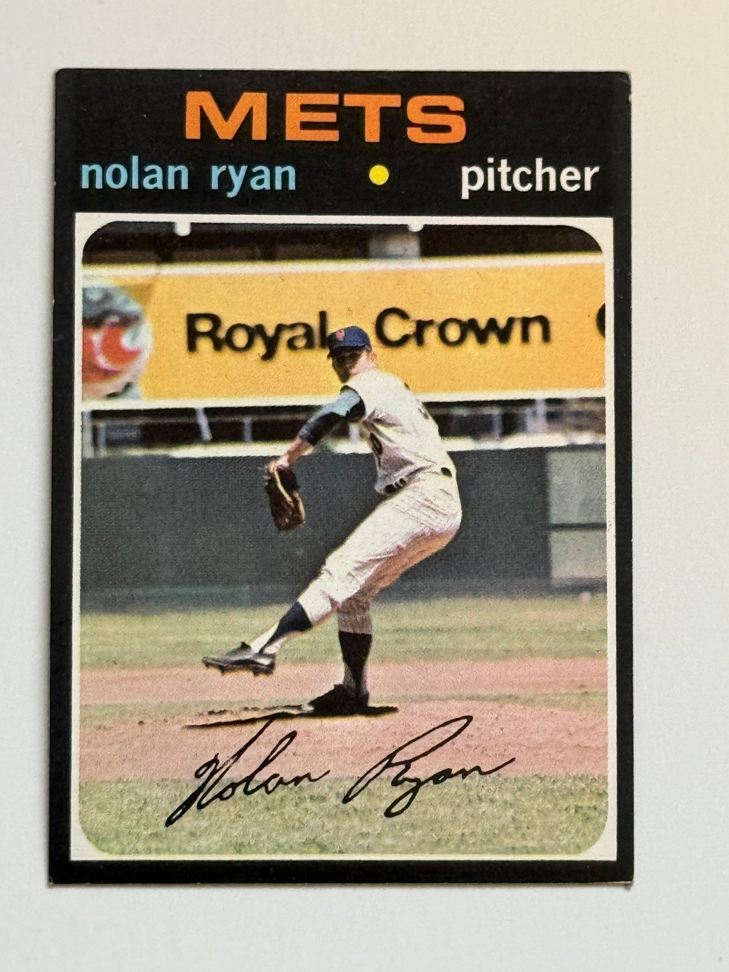 Nolan Ryan Topps ex condition or better baseball card 1971